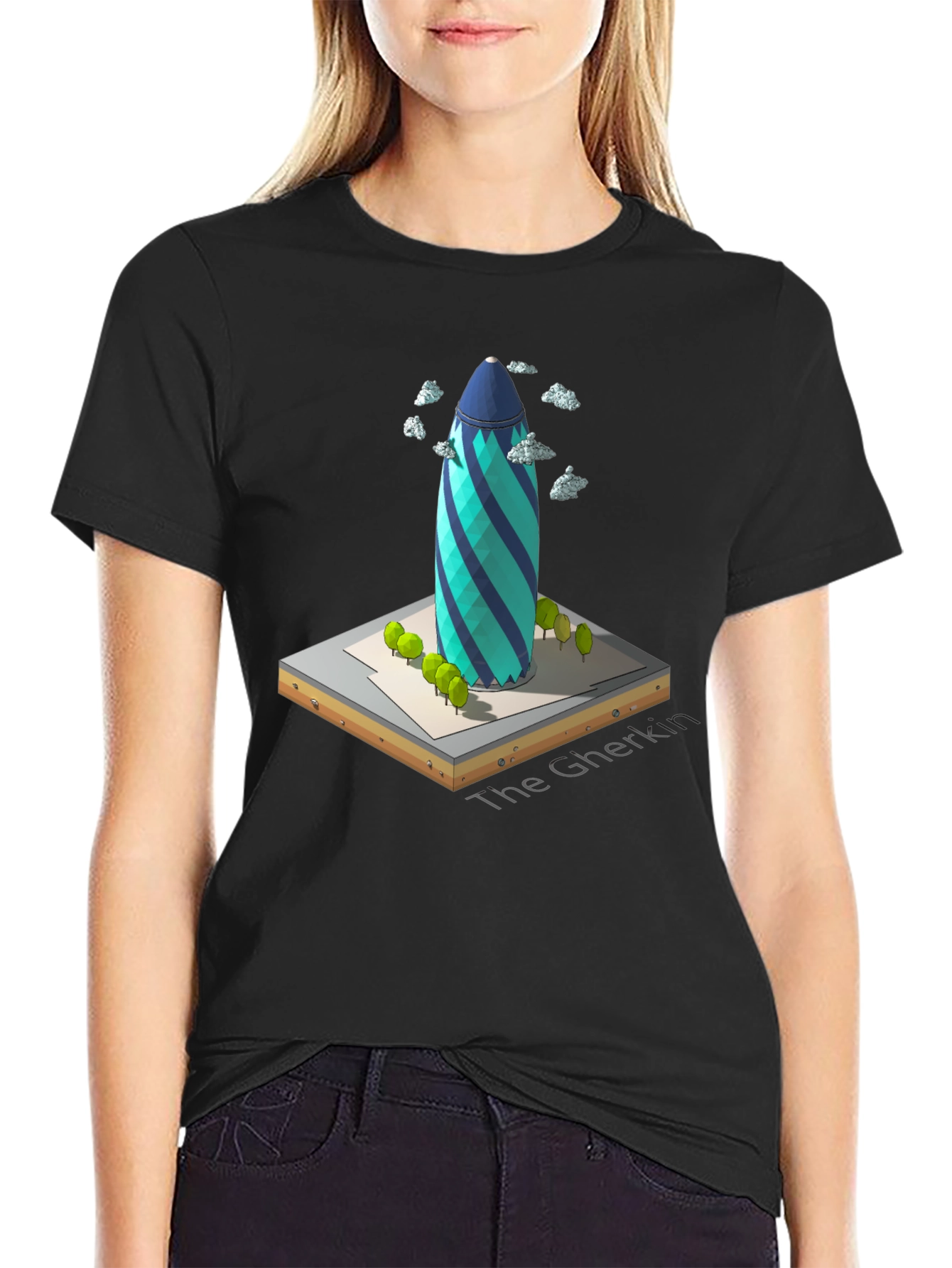 The Gherkin Building T-Shirt - Unique London Landmark Tee