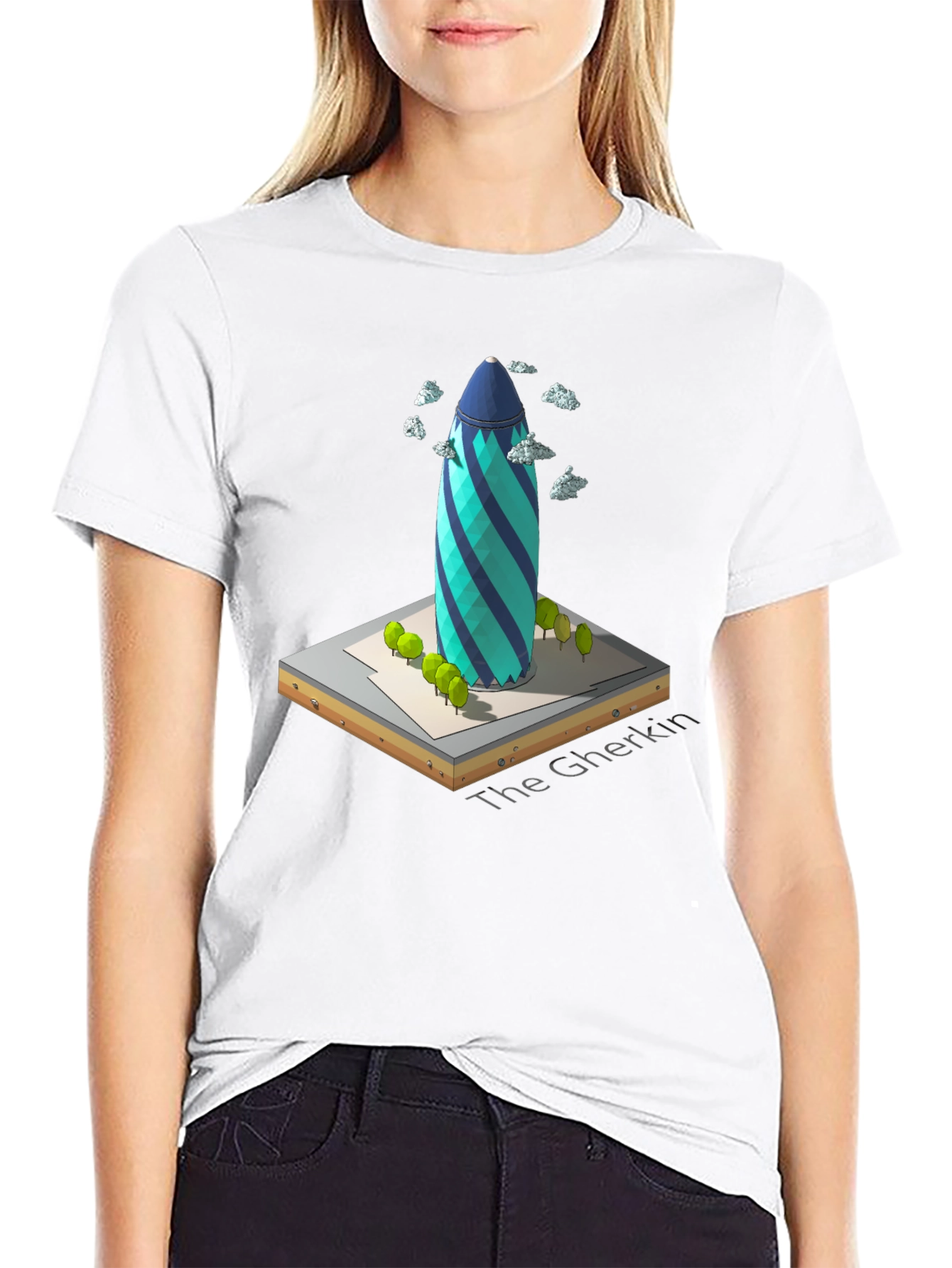 The Gherkin Building T-Shirt - Unique London Landmark Tee
