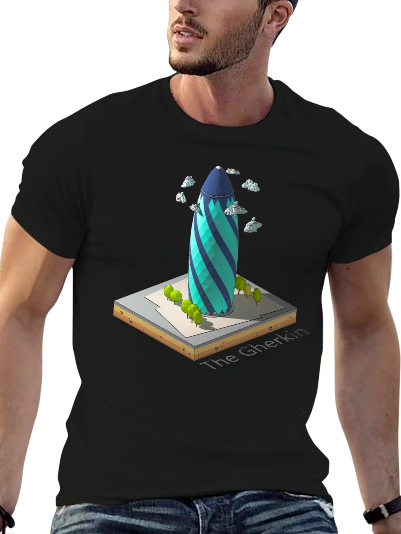 The Gherkin Building T-Shirt - Unique London Landmark Tee