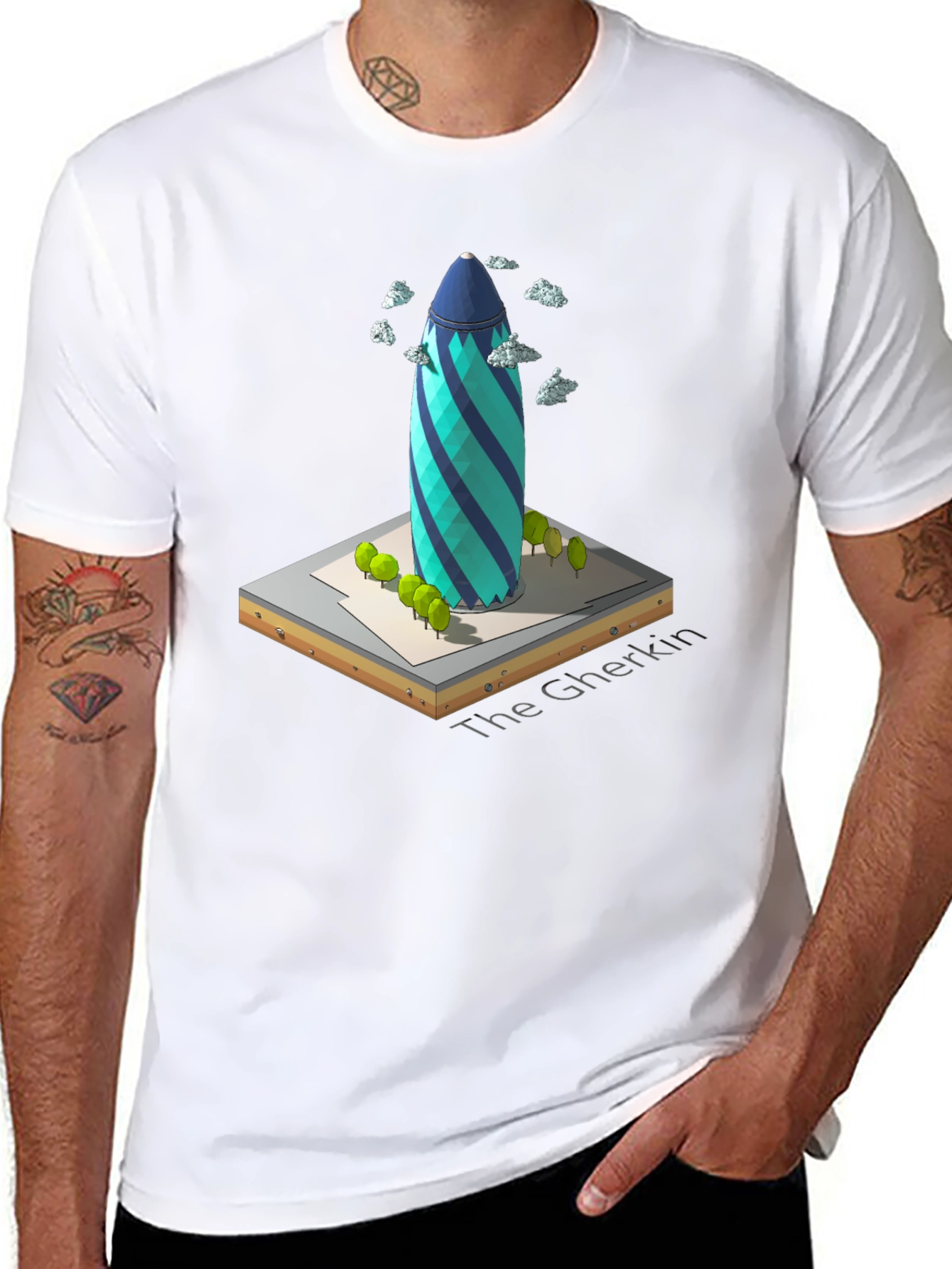 The Gherkin Building T-Shirt - Unique London Landmark Tee