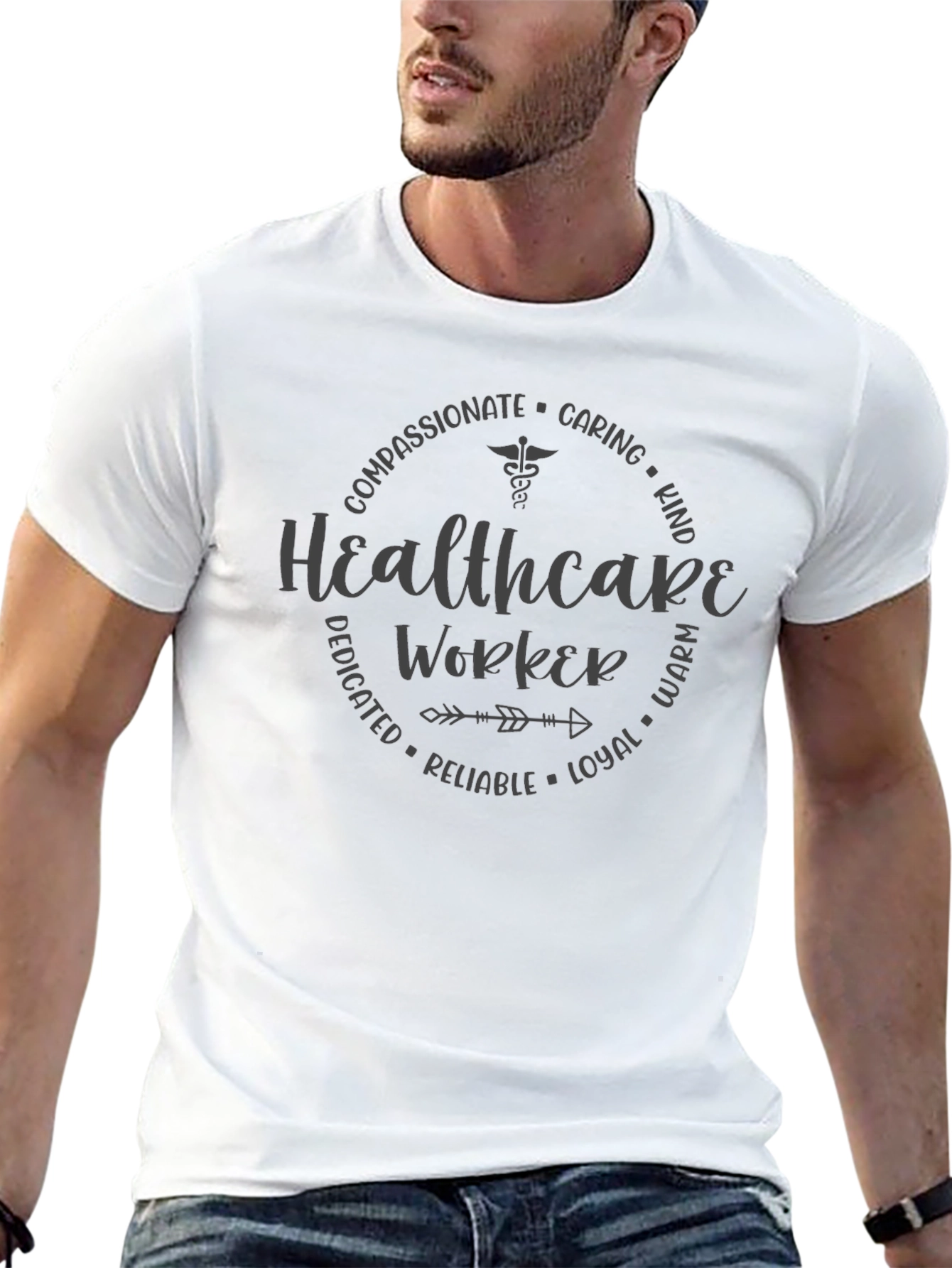 Healthcare Worker Compassionate Graphic Tee