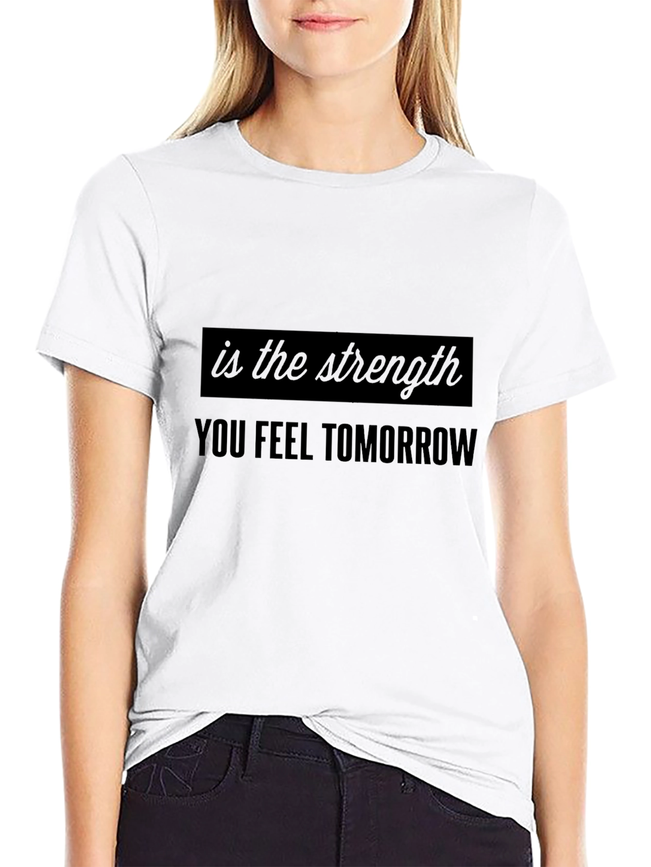 Motivational Strength Black T-Shirt