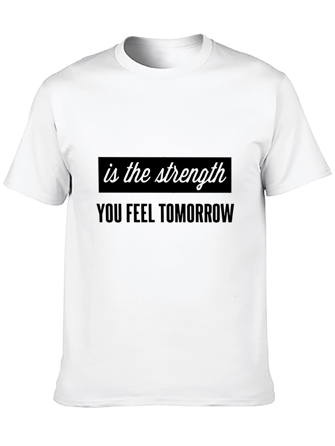 Motivational Strength Black T-Shirt