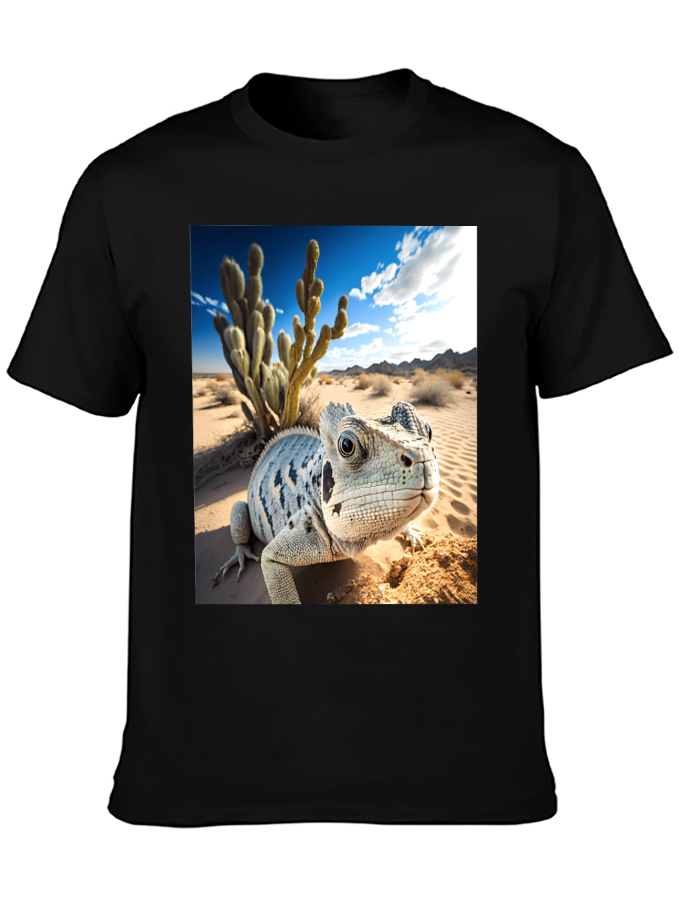 Lizard Desert Graphic Tee - Black