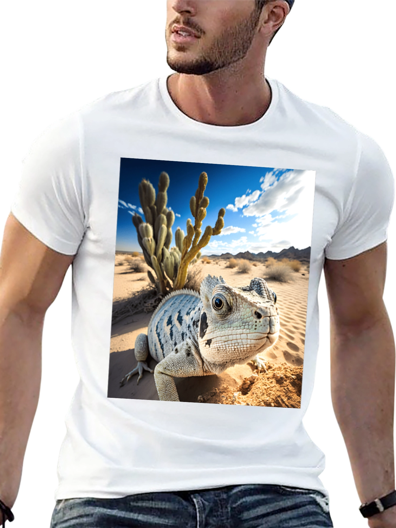 Lizard Desert Graphic Tee - Black