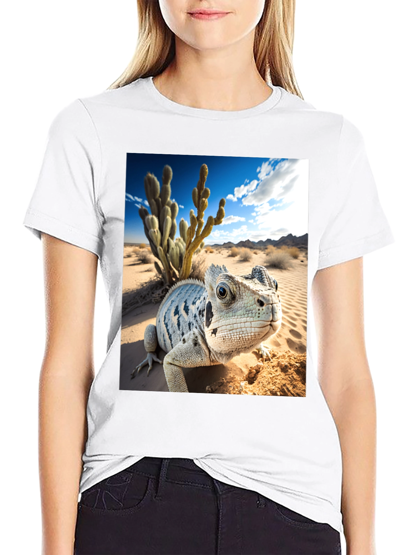Lizard Desert Graphic Tee - Black