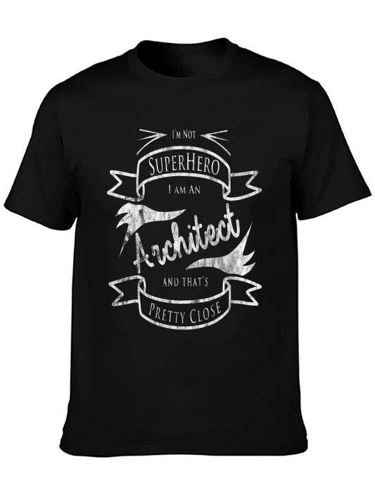 Architect Superhero T-Shirt - Black Cotton Graphic Tee