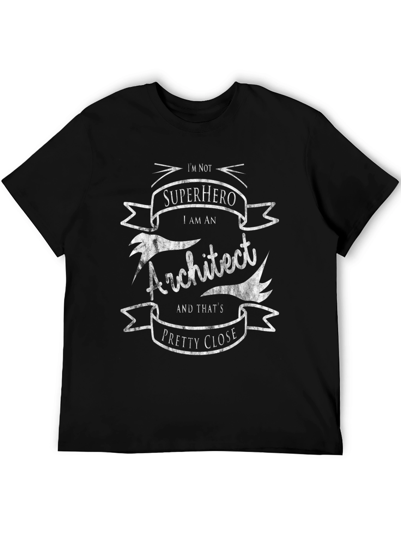 Architect Superhero T-Shirt - Black Cotton Graphic Tee