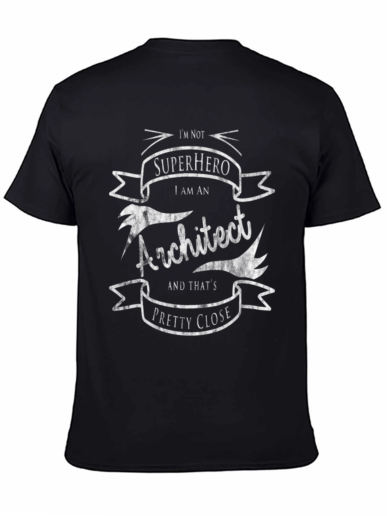Architect Superhero T-Shirt - Black Cotton Graphic Tee