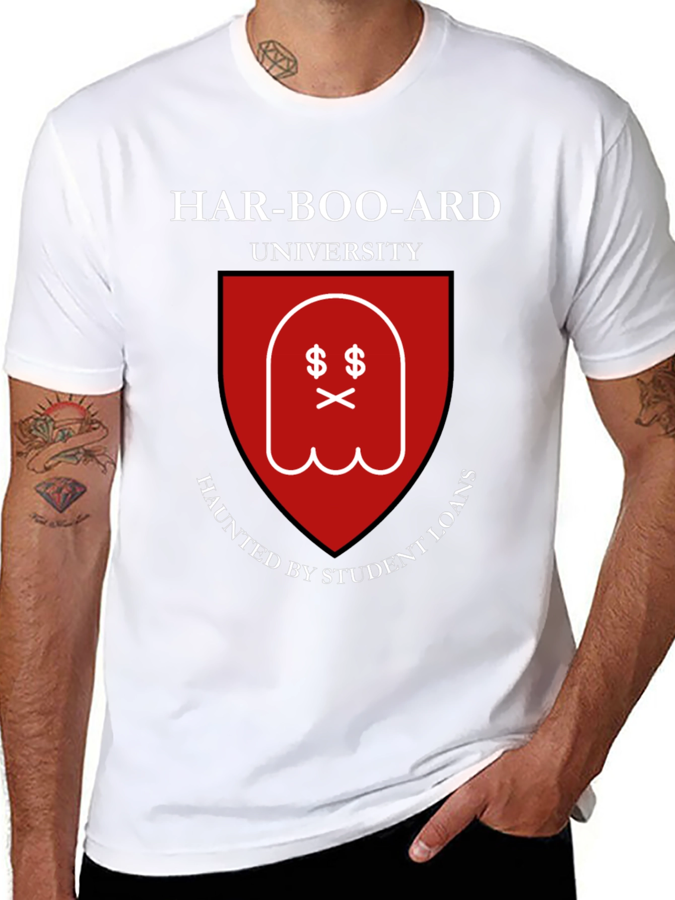 Har-Boo-Ard University Haunted Student Loan T-Shirt