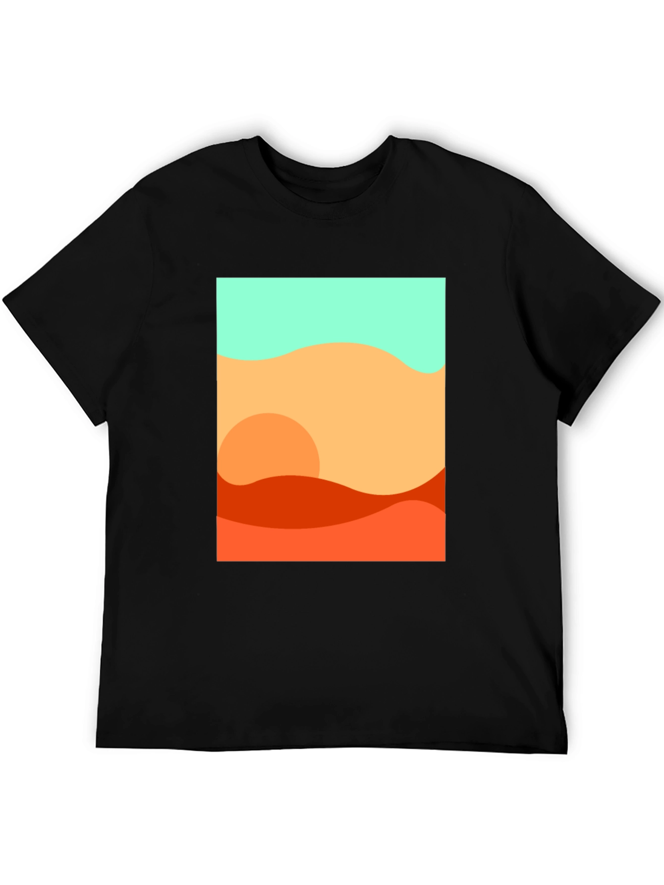 Abstract Desert Graphic Tee - Stylish Comfort