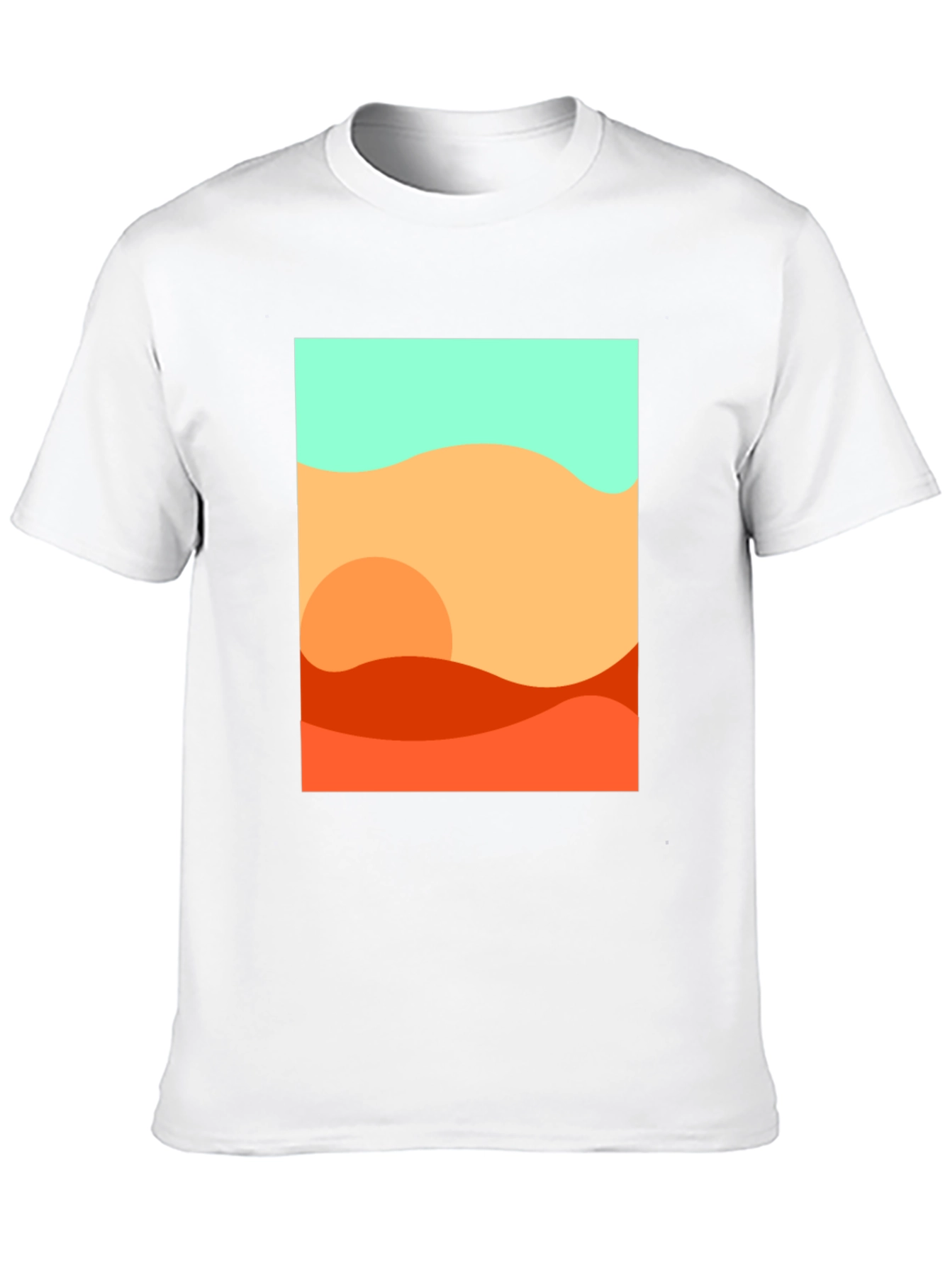 Abstract Desert Graphic Tee - Stylish Comfort