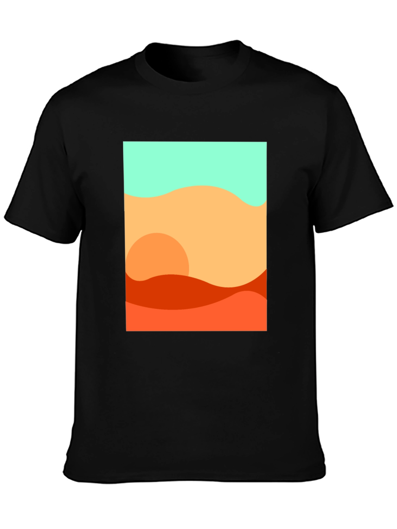 Abstract Desert Graphic Tee - Stylish Comfort