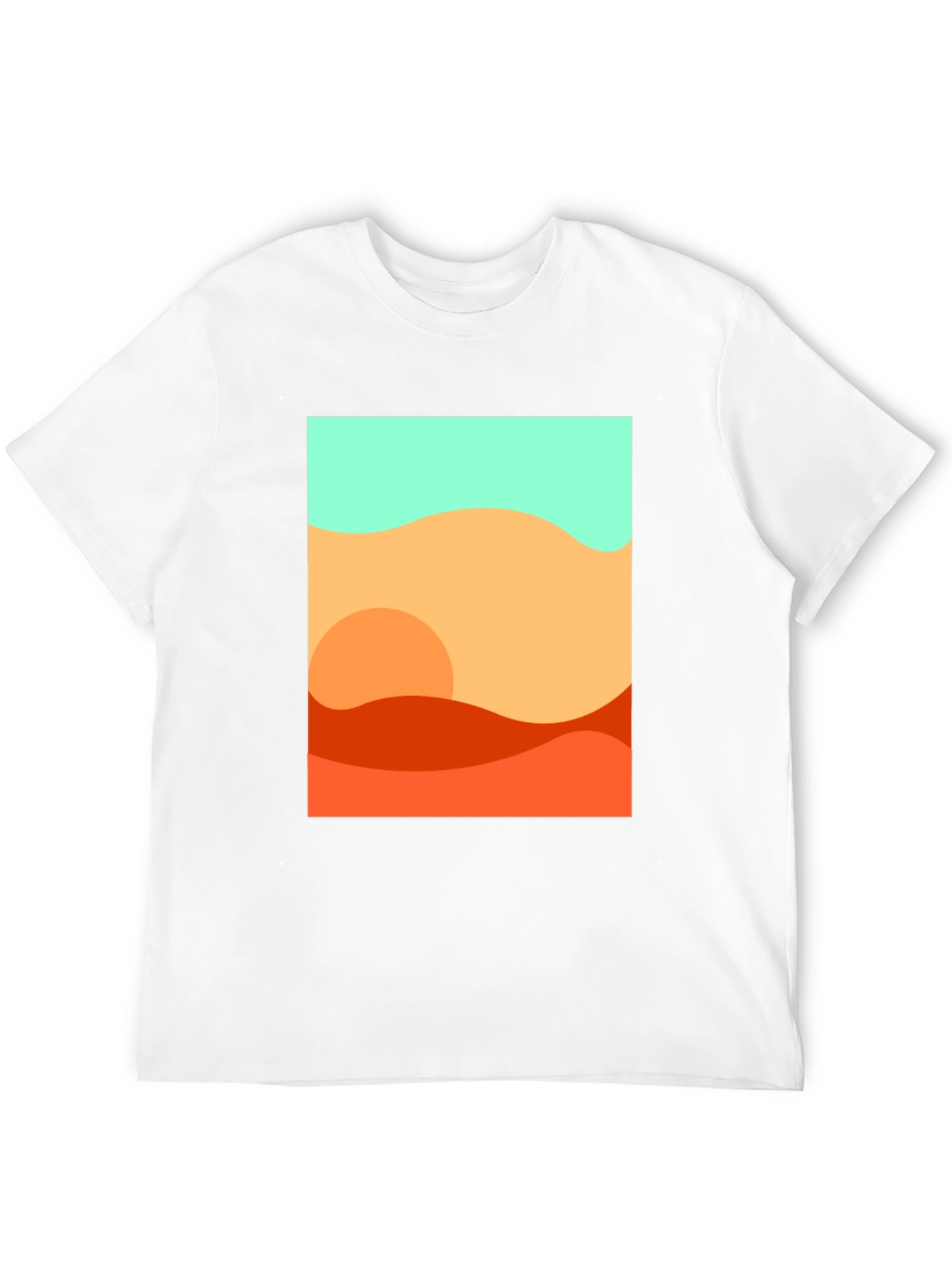 Abstract Desert Graphic Tee - Stylish Comfort
