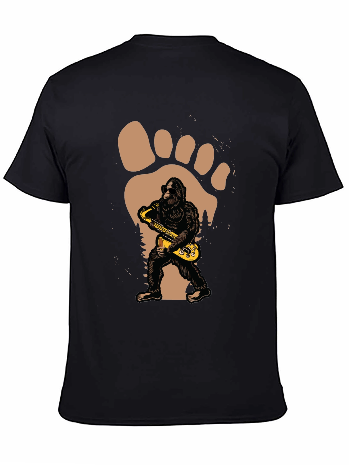 Sasquatch Sax T-Shirt - Bigfoot Musical Tee
