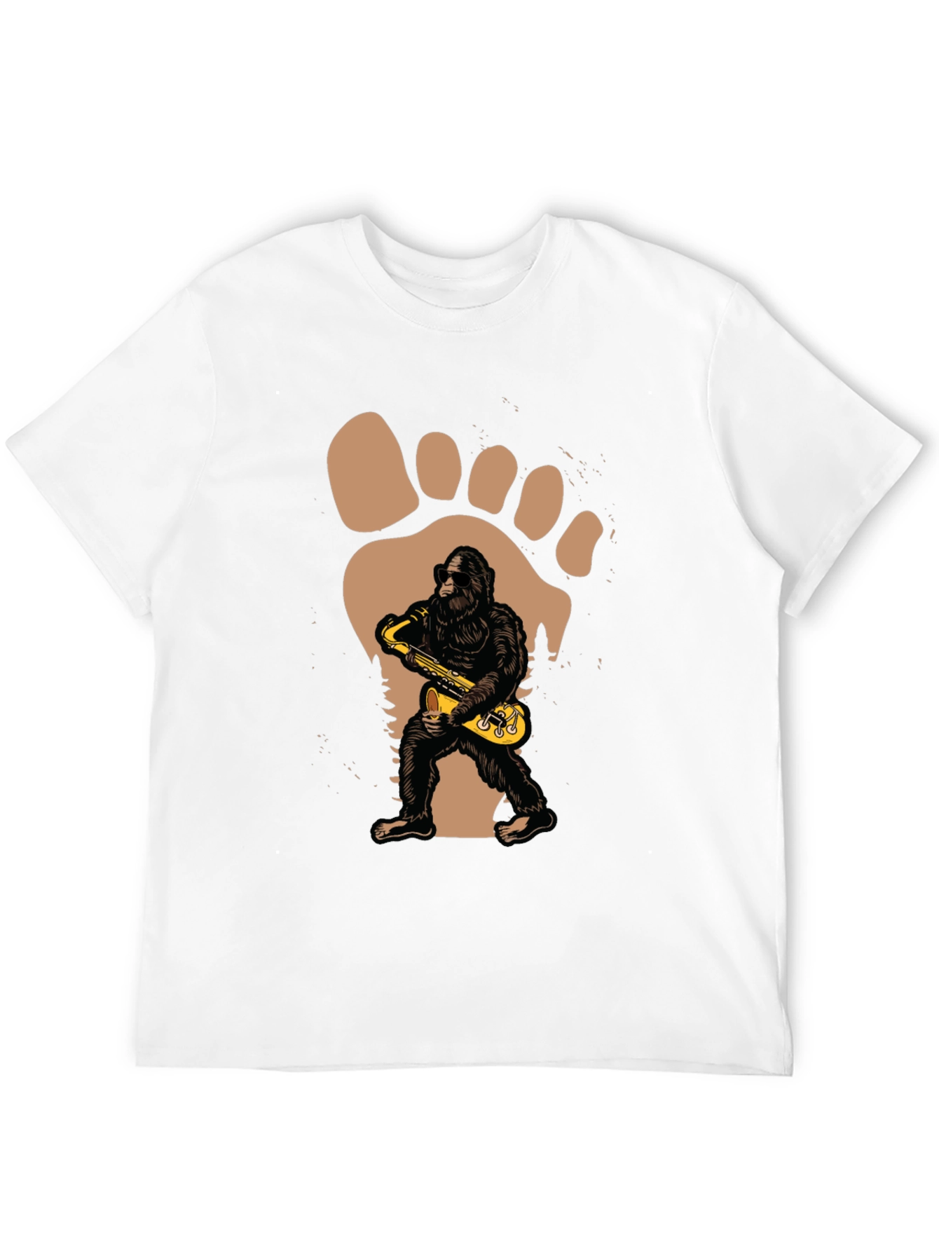 Sasquatch Sax T-Shirt - Bigfoot Musical Tee