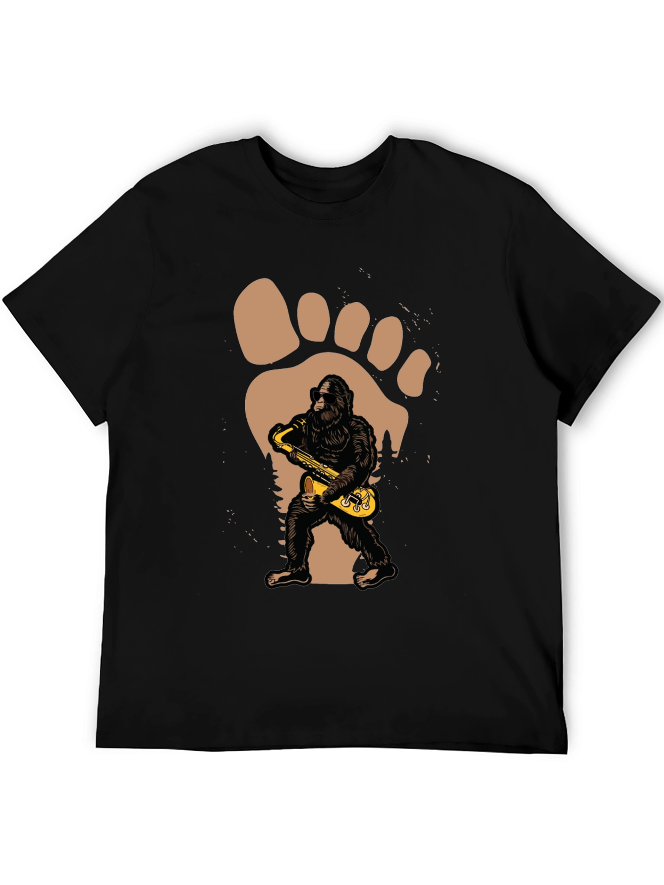 Sasquatch Sax T-Shirt - Bigfoot Musical Tee