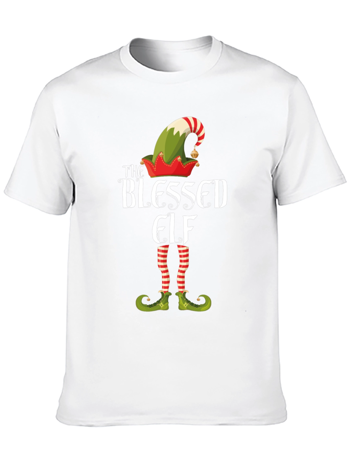 The Blessed Elf Christmas Graphic T-Shirt