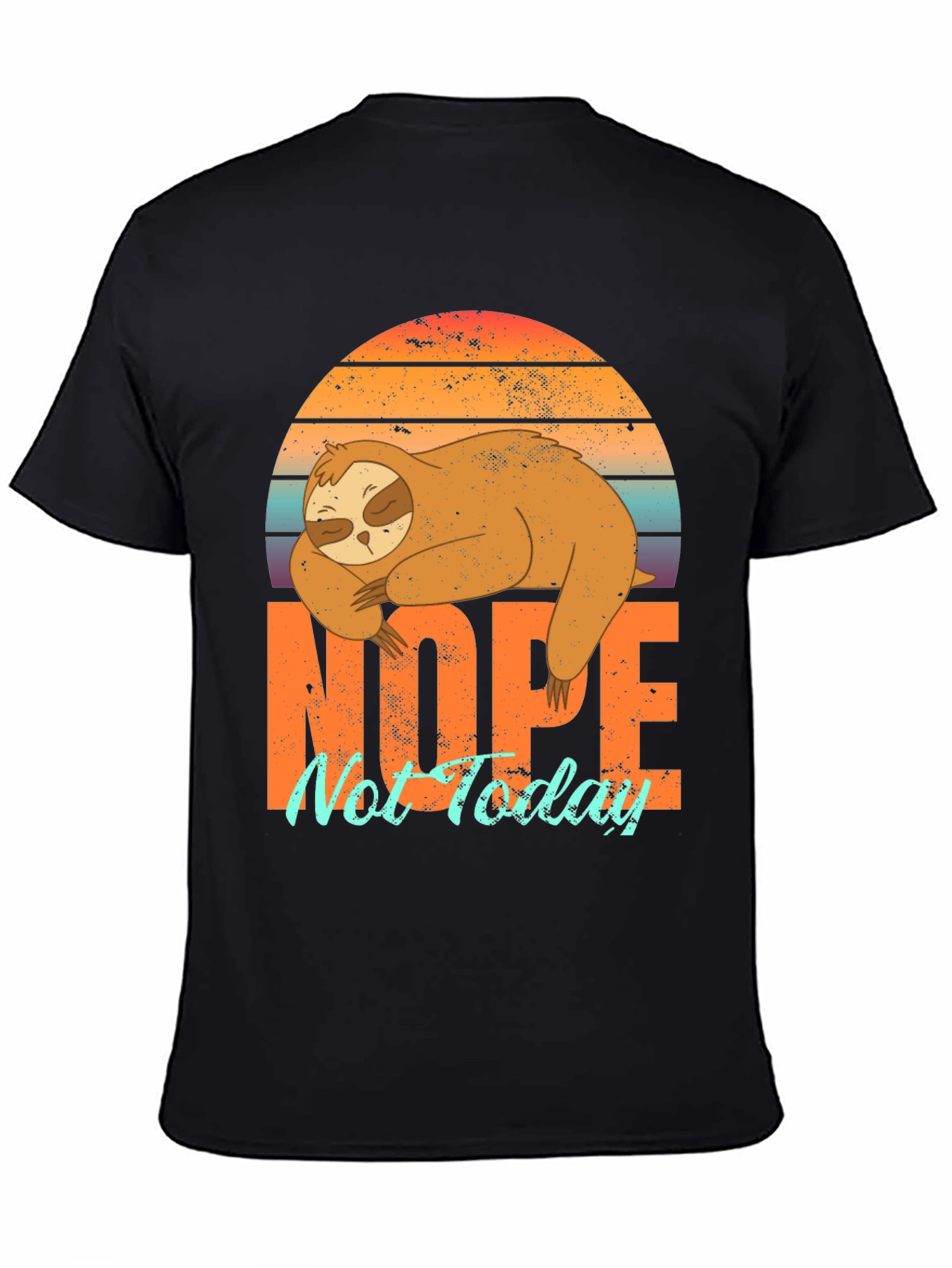 Sloth Nope Not Today Graphic Tee - Relaxed Fit