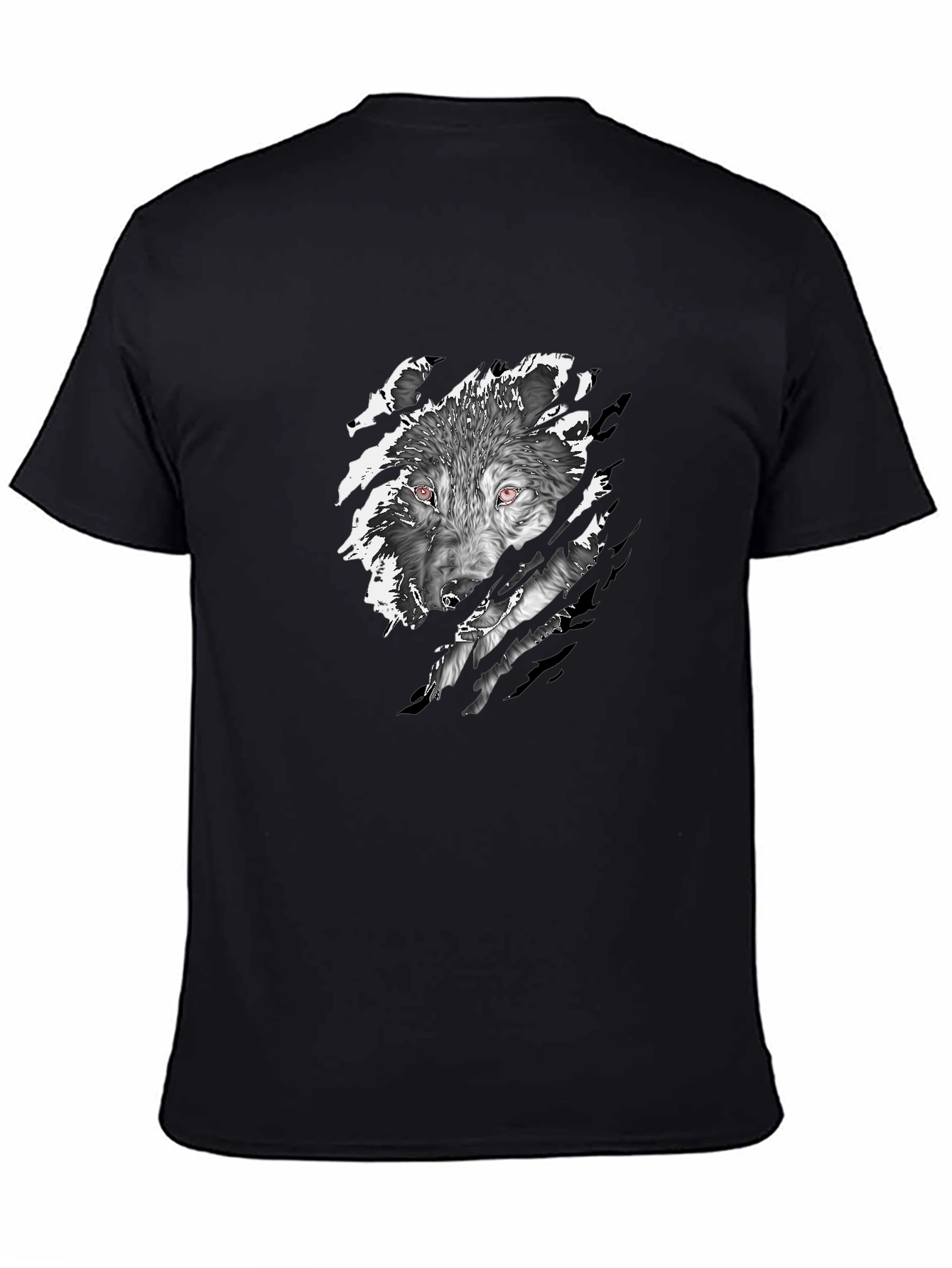 Black Wolf Graphic Tee - Fierce Style