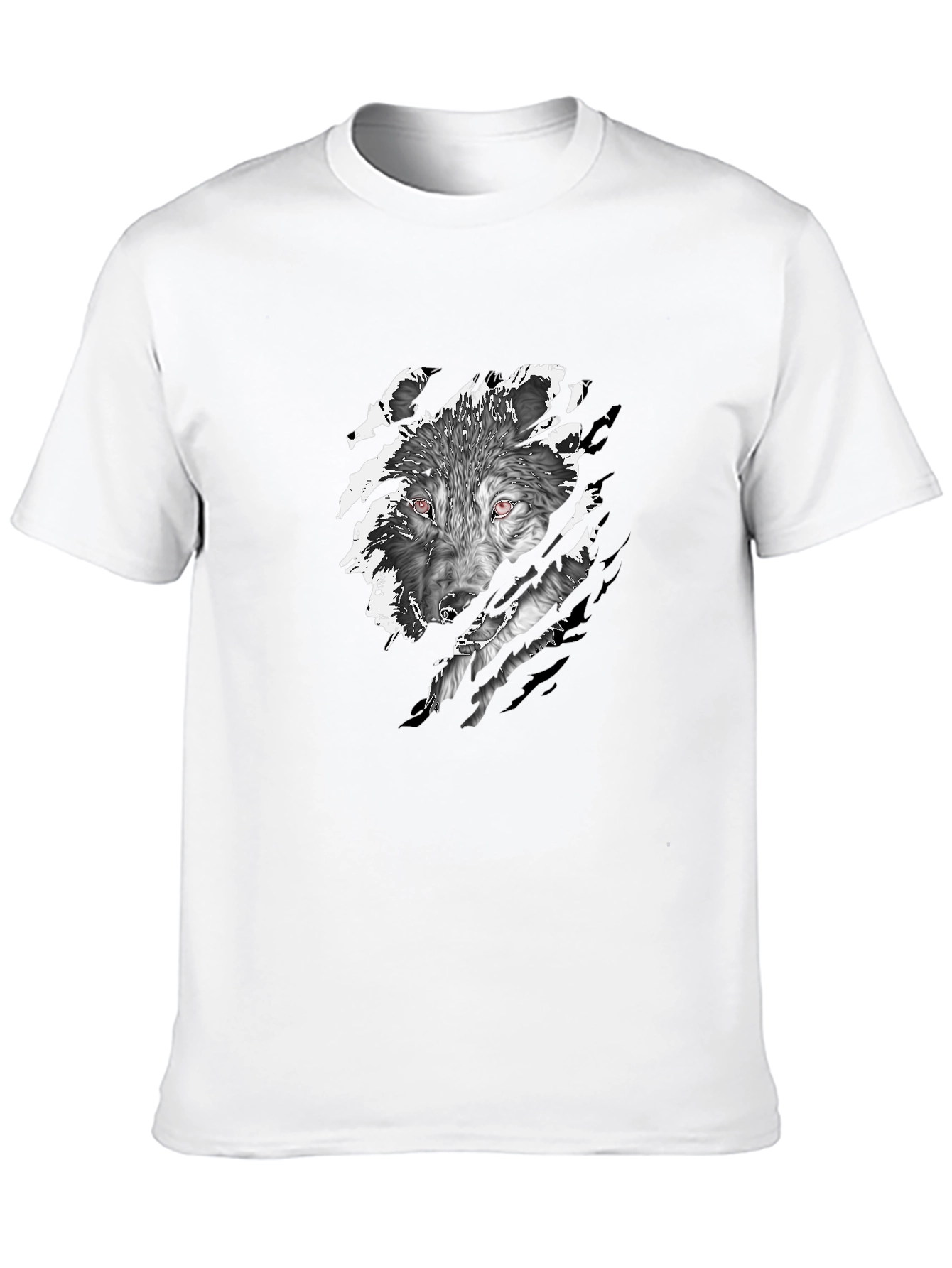Black Wolf Graphic Tee - Fierce Style