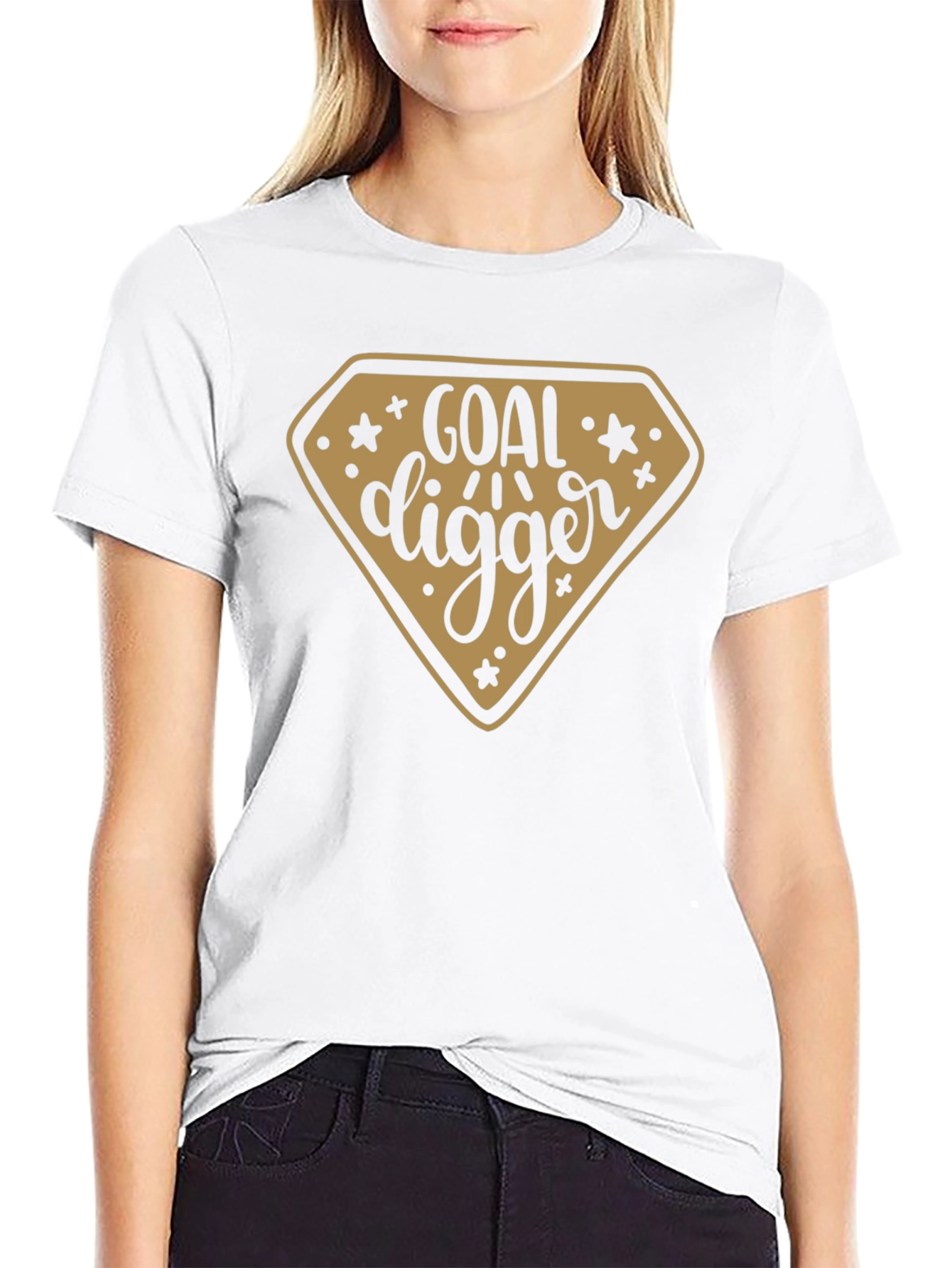 Goal Digger Graphic T-Shirt - Black
