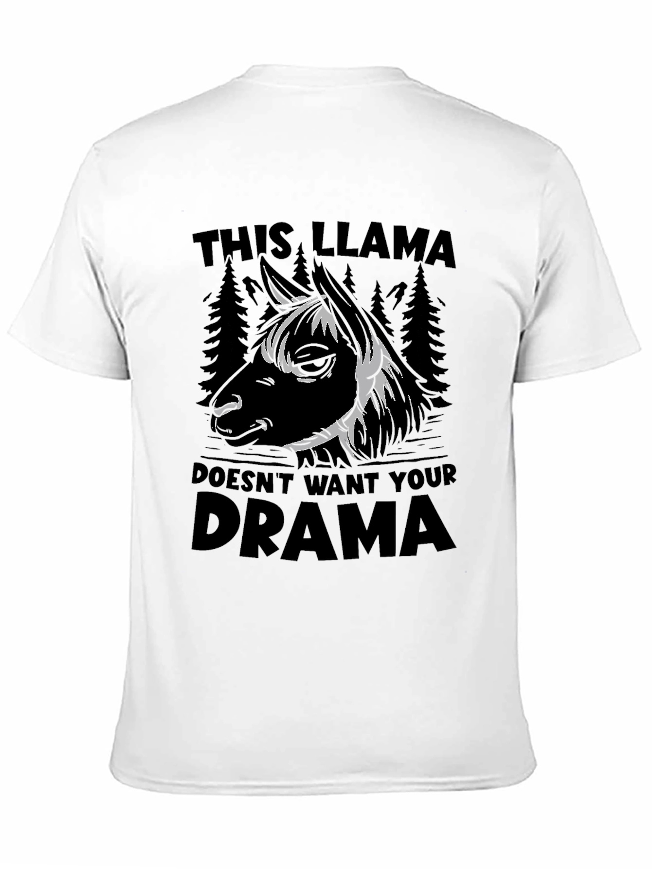 Llama Drama T-Shirt - Funny Animal Graphic Tee