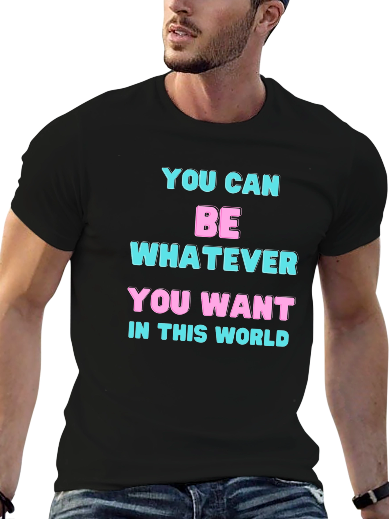 Inspirational Statement Black T-Shirt