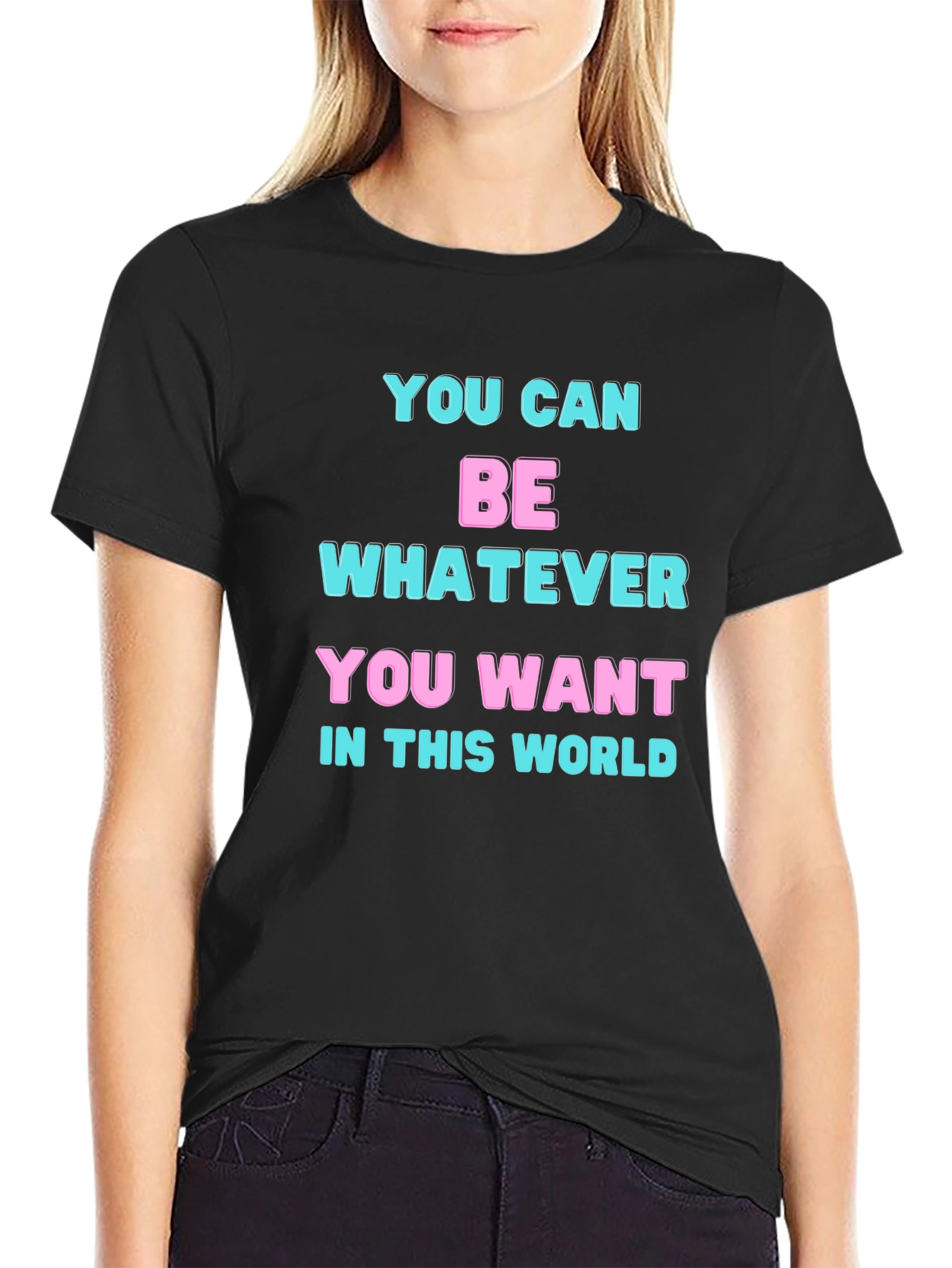 Inspirational Statement Black T-Shirt