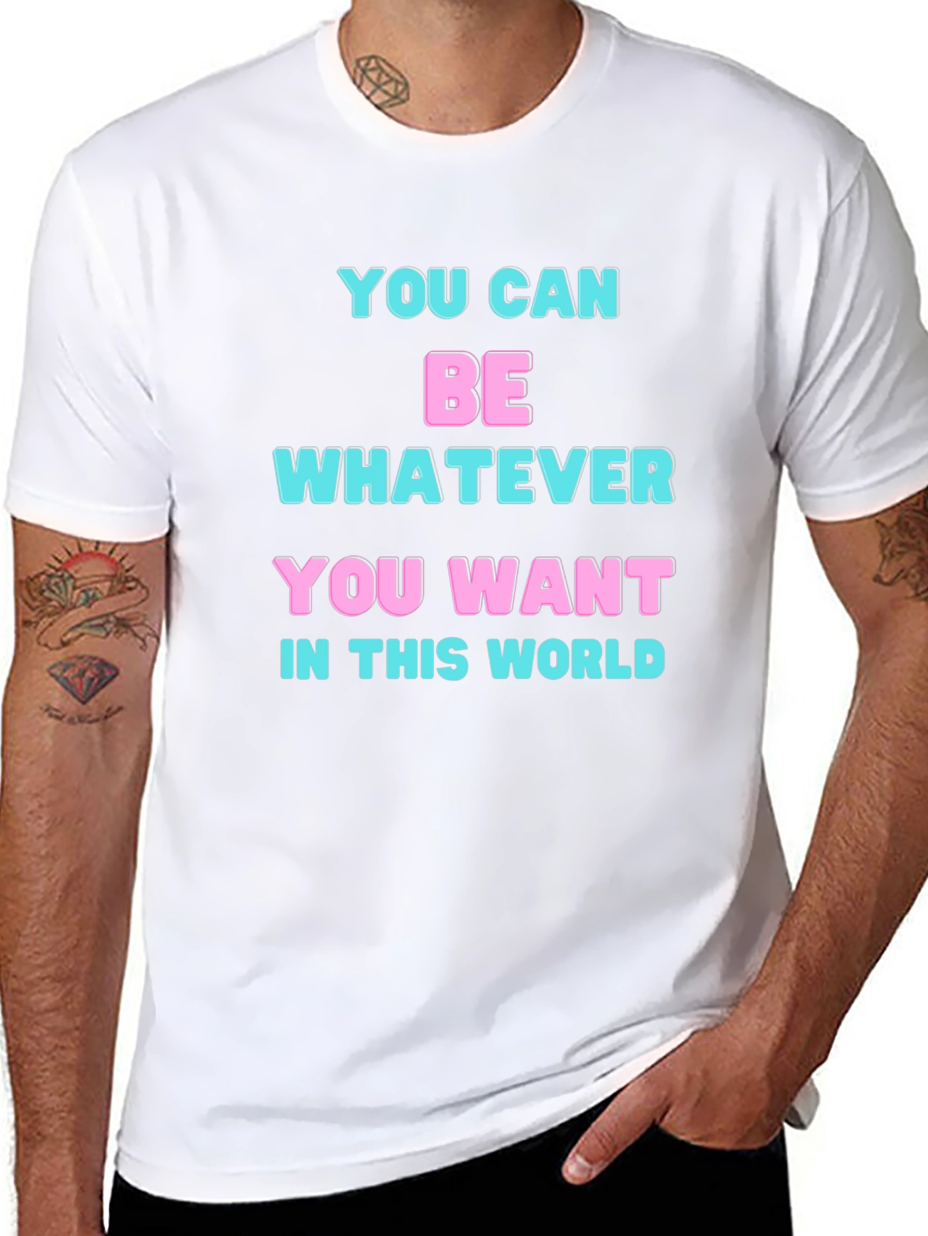 Inspirational Statement Black T-Shirt