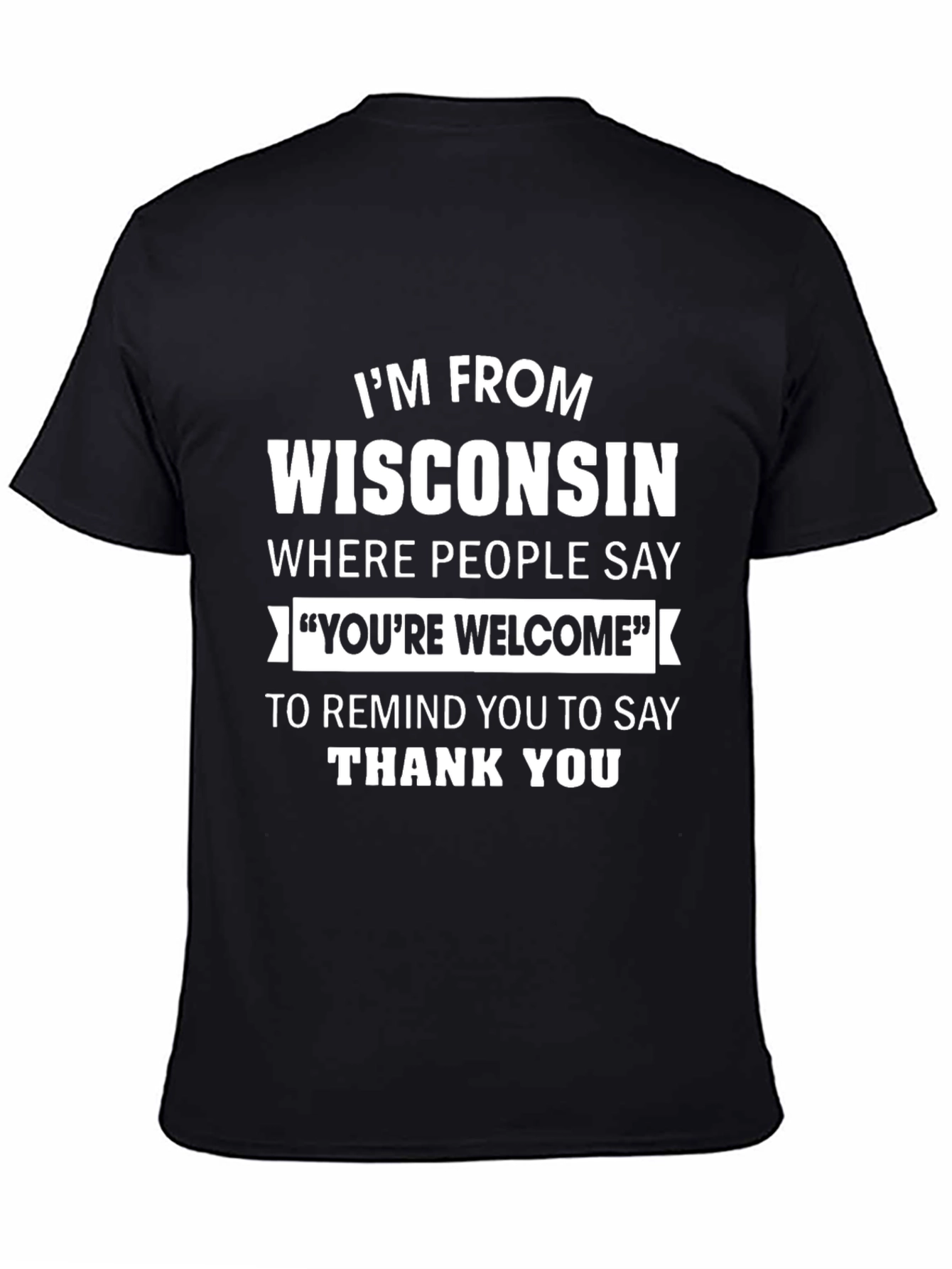 Wisconsin Humor T-Shirt: Youre Welcome Reminder