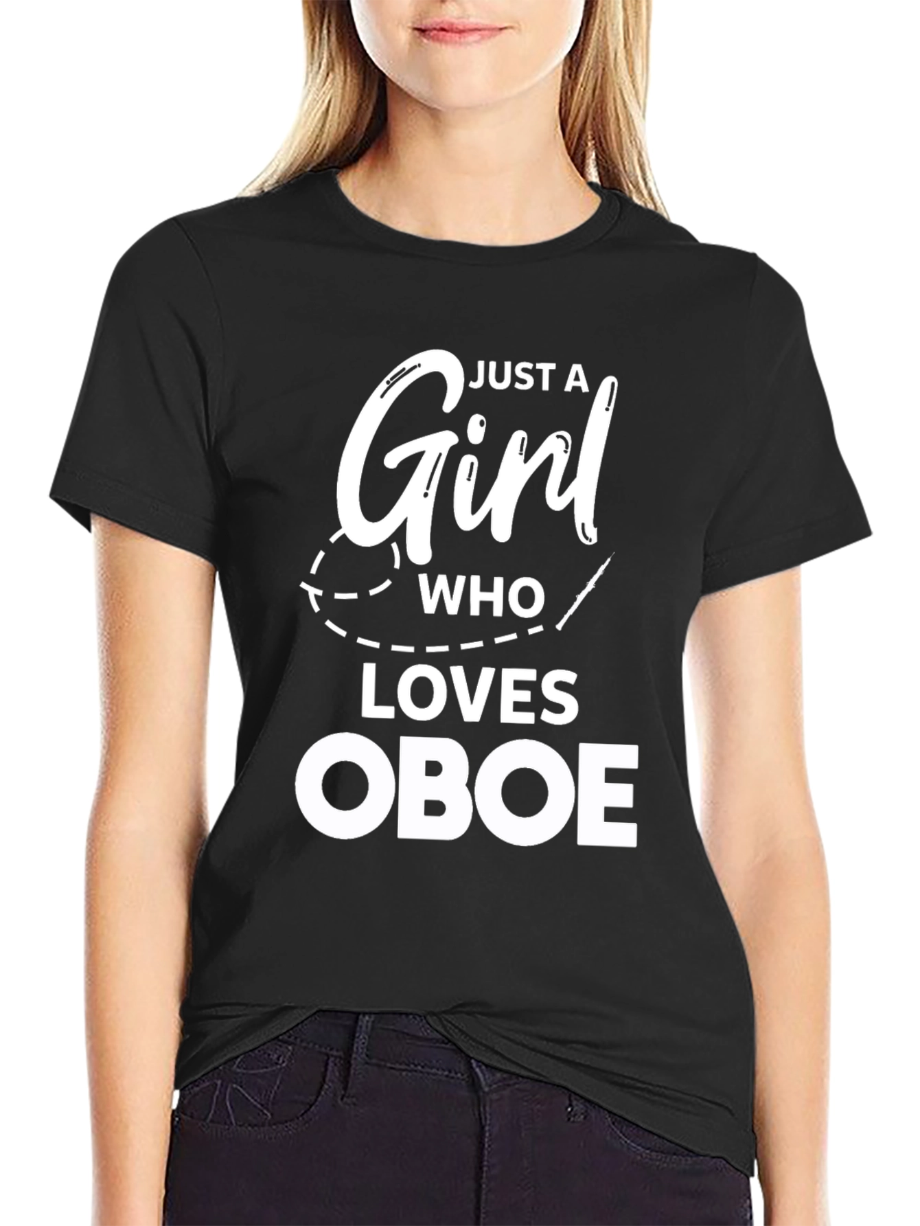 Just a Girl Who Loves Oboe T-Shirt