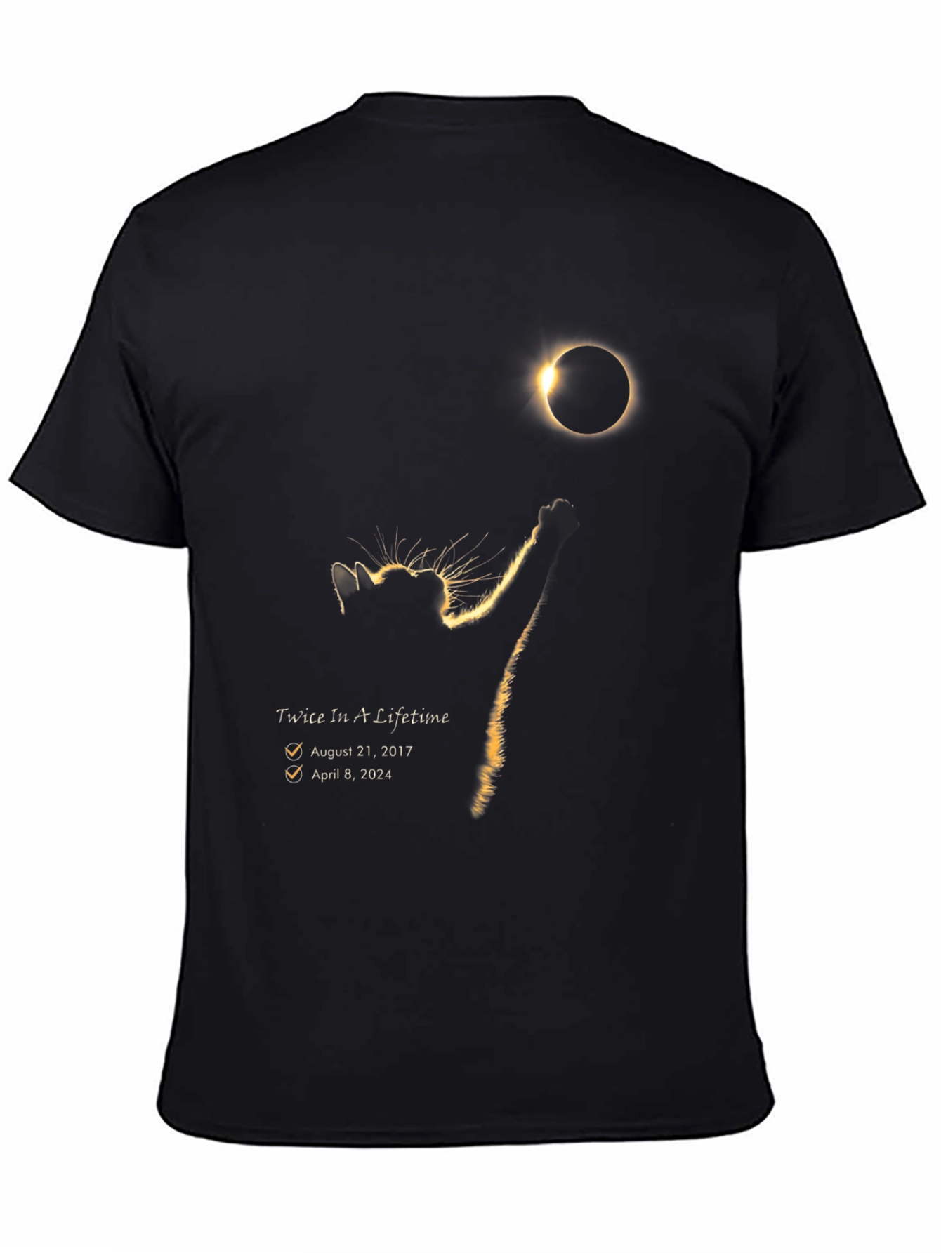 Eclipse Cat T-Shirt - Twice In A Lifetime