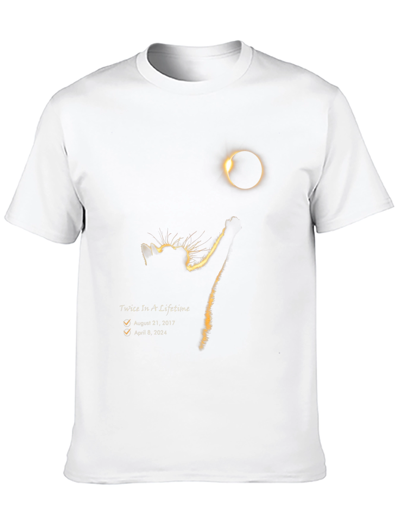 Eclipse Cat T-Shirt - Twice In A Lifetime