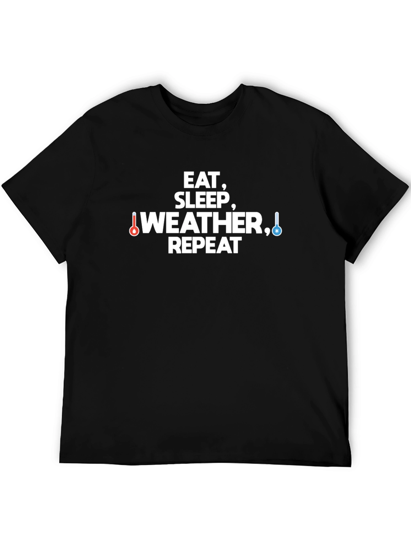 Eat Sleep Weather Repeat Graphic Tee