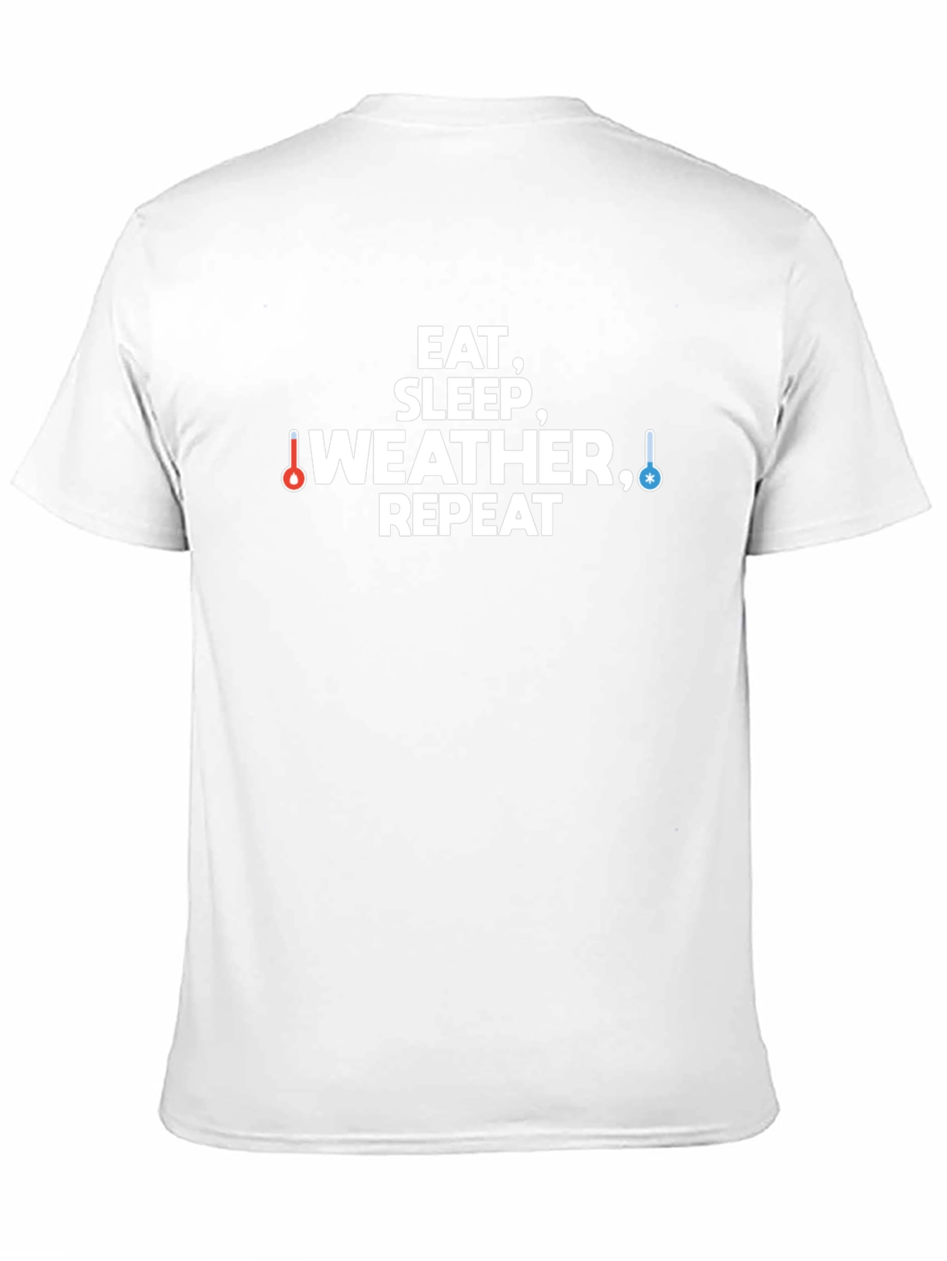 Eat Sleep Weather Repeat Graphic Tee