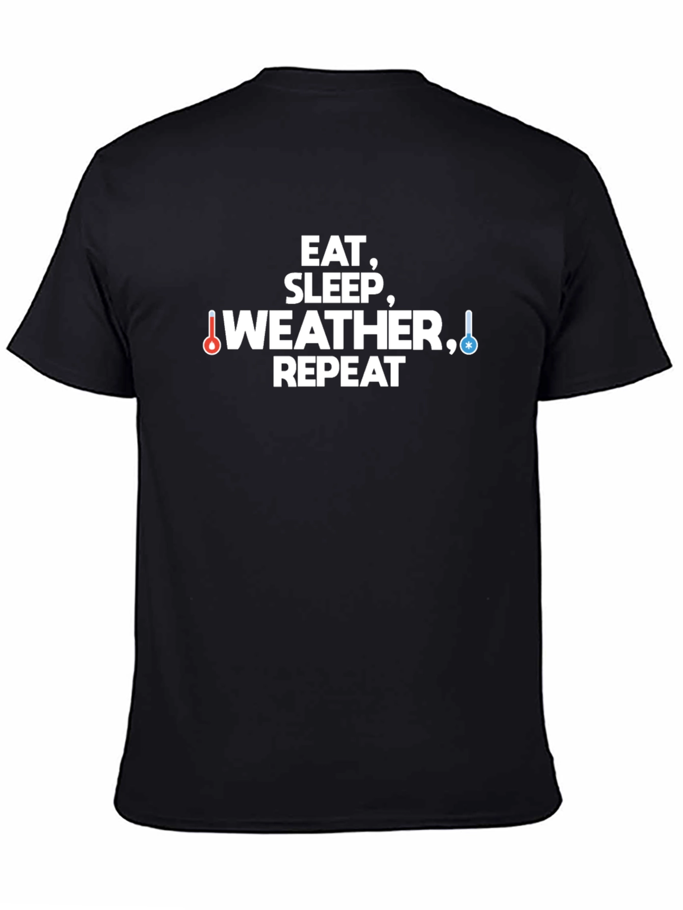 Eat Sleep Weather Repeat Graphic Tee