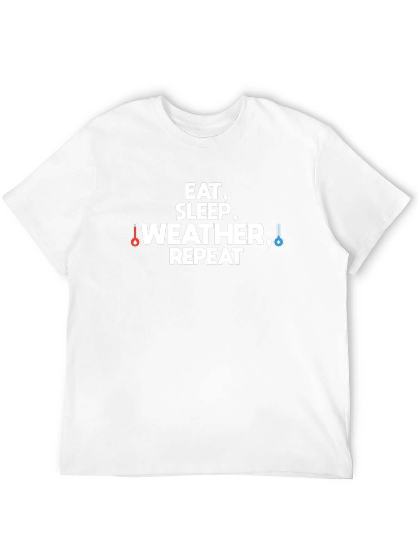 Eat Sleep Weather Repeat Graphic Tee