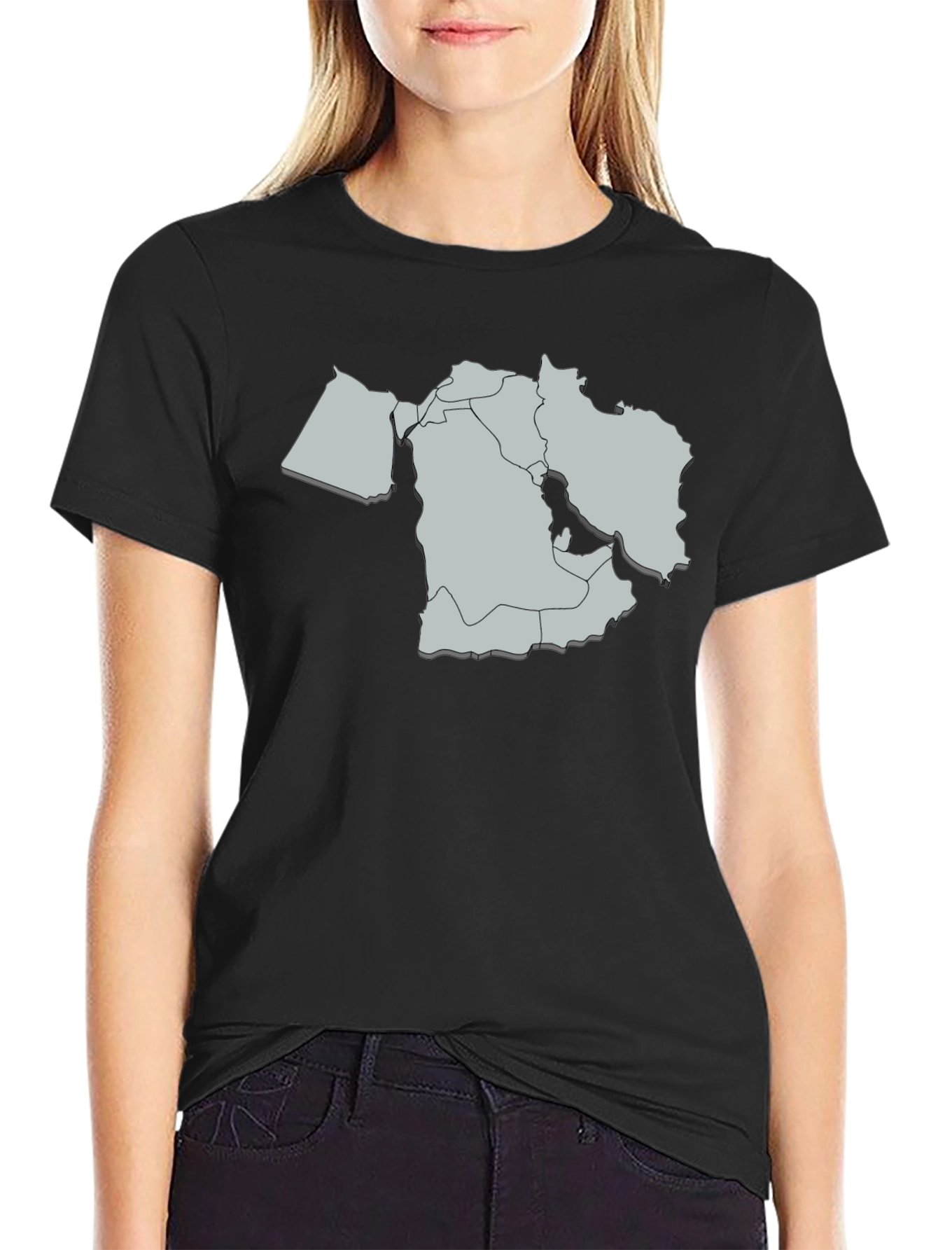 Middle East Map Graphic T-Shirt