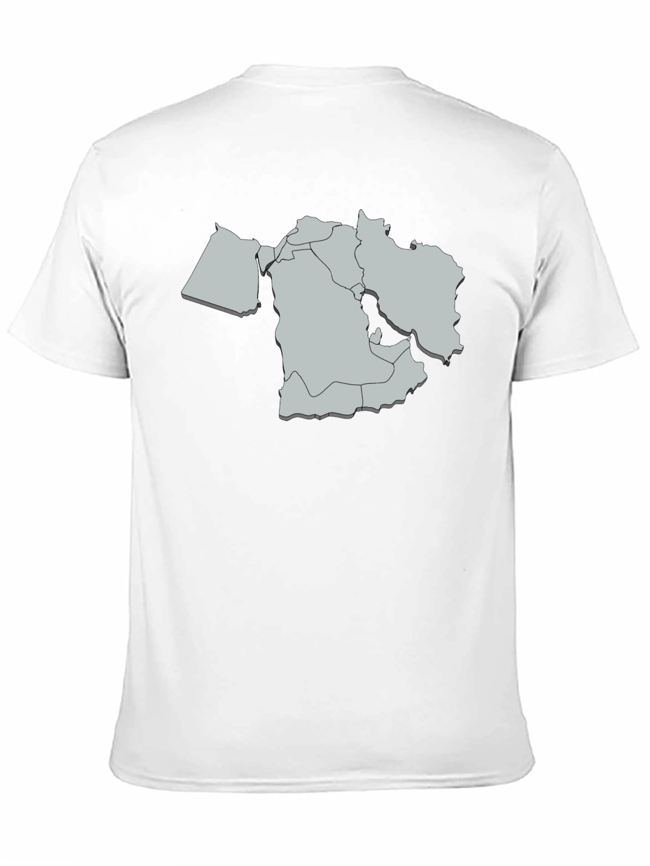 Middle East Map Graphic T-Shirt