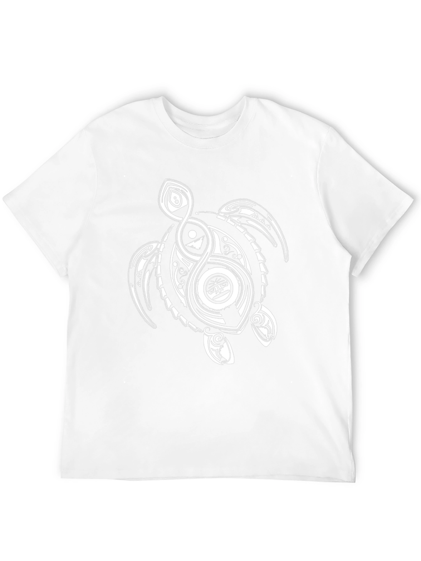 Tribal Turtle Graphic T-Shirt - Black