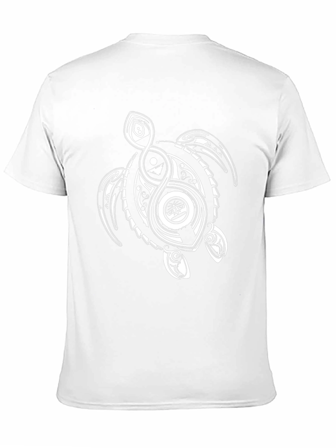 Tribal Turtle Graphic T-Shirt - Black