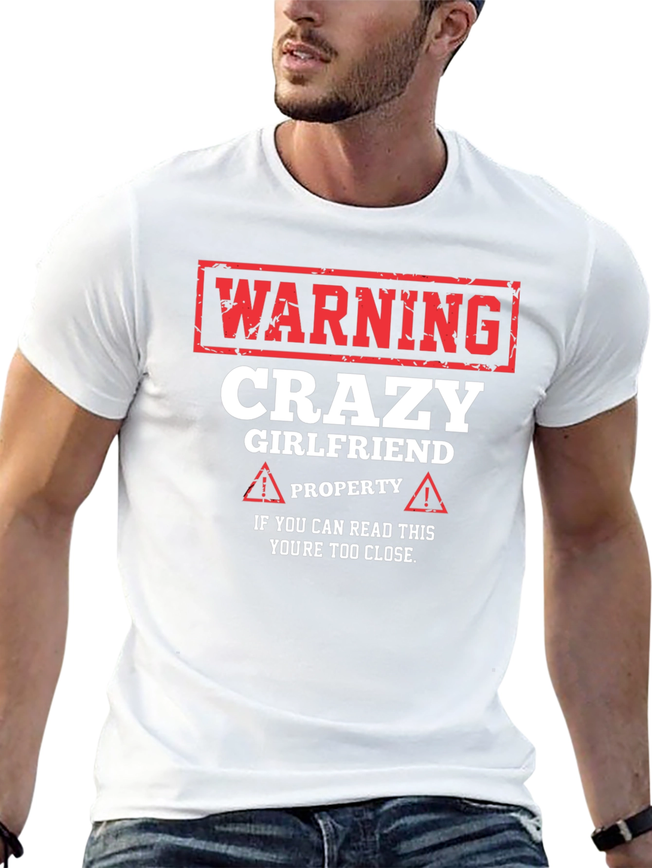 Warning Crazy Girlfriend T-Shirt - Novelty Gift