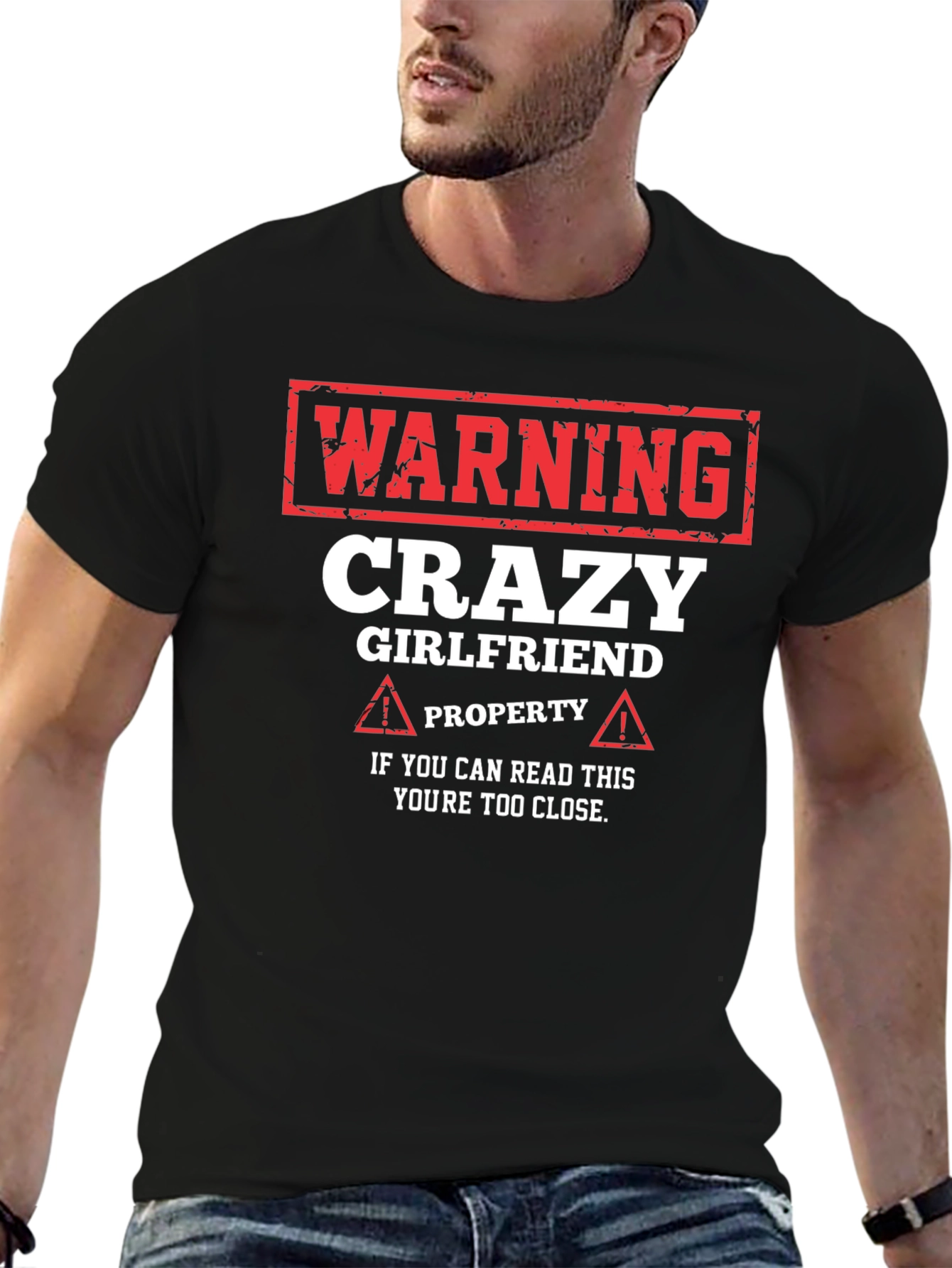 Warning Crazy Girlfriend T-Shirt - Novelty Gift