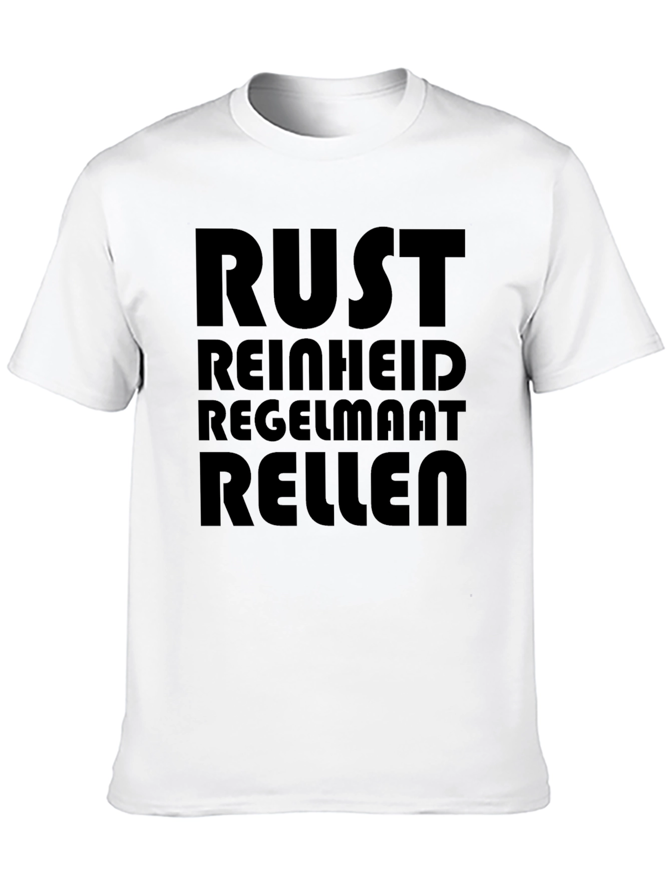 Black T-Shirt with Bold Text Print