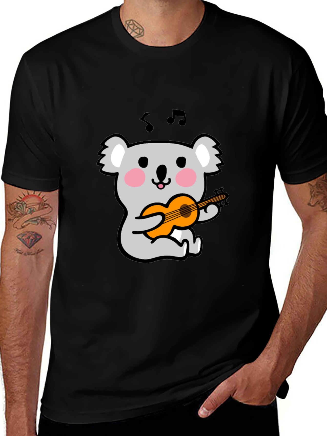 Koala Playing Guitar Graphic T-Shirt
