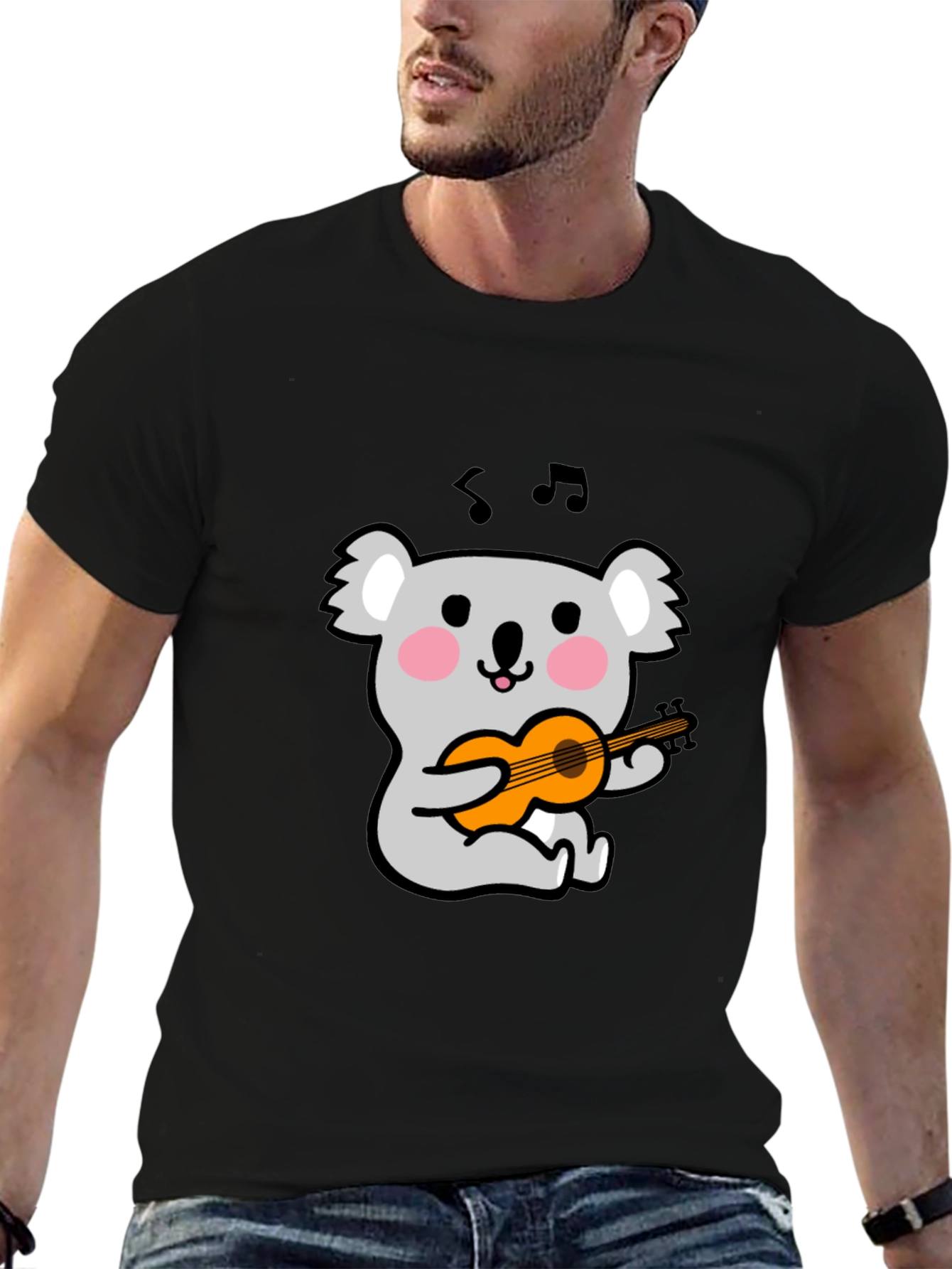 Koala Playing Guitar Graphic T-Shirt