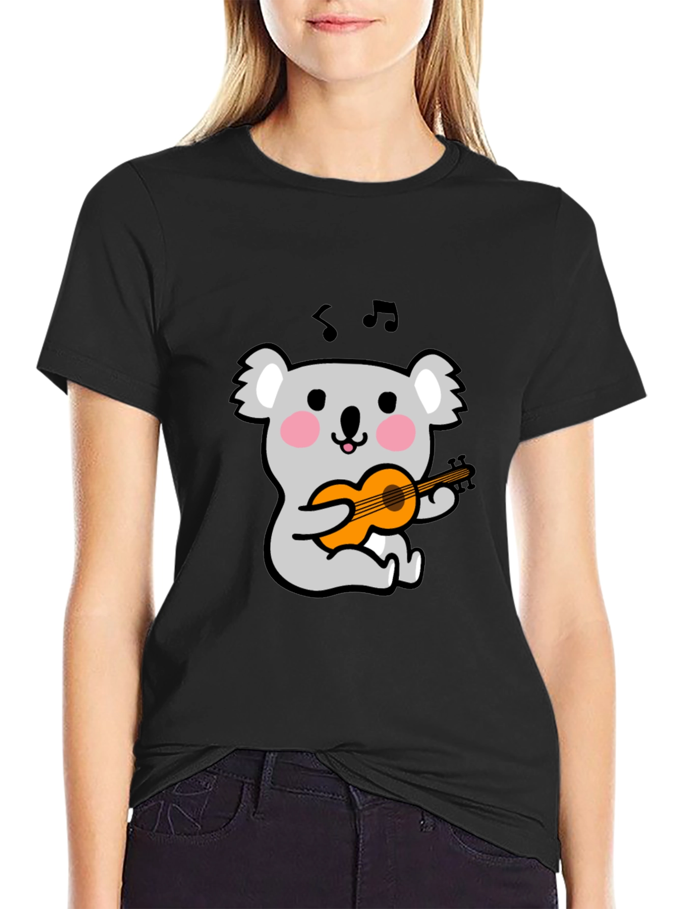 Koala Playing Guitar Graphic T-Shirt