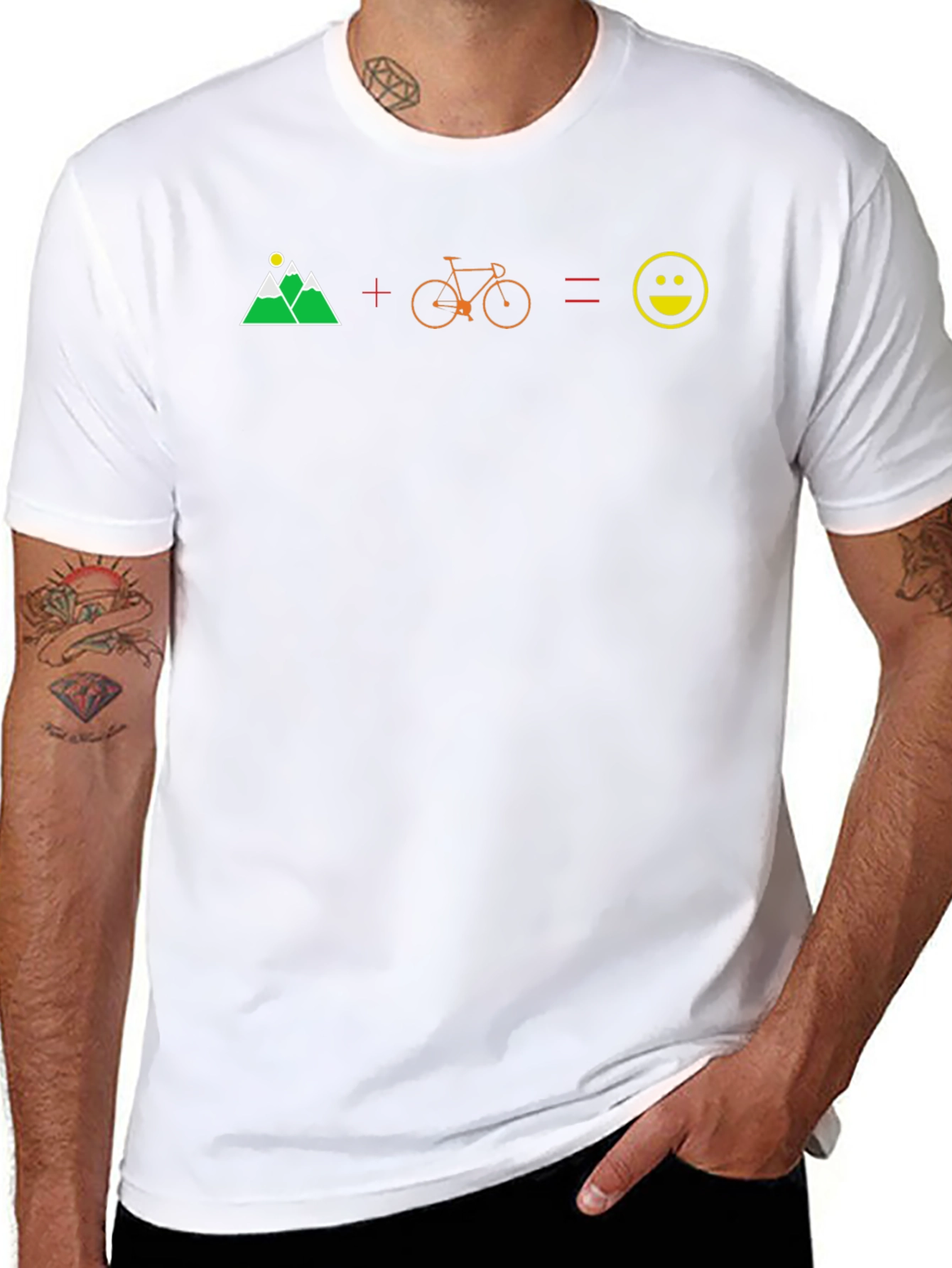 Mountain Bike Equals Happiness T-Shirt