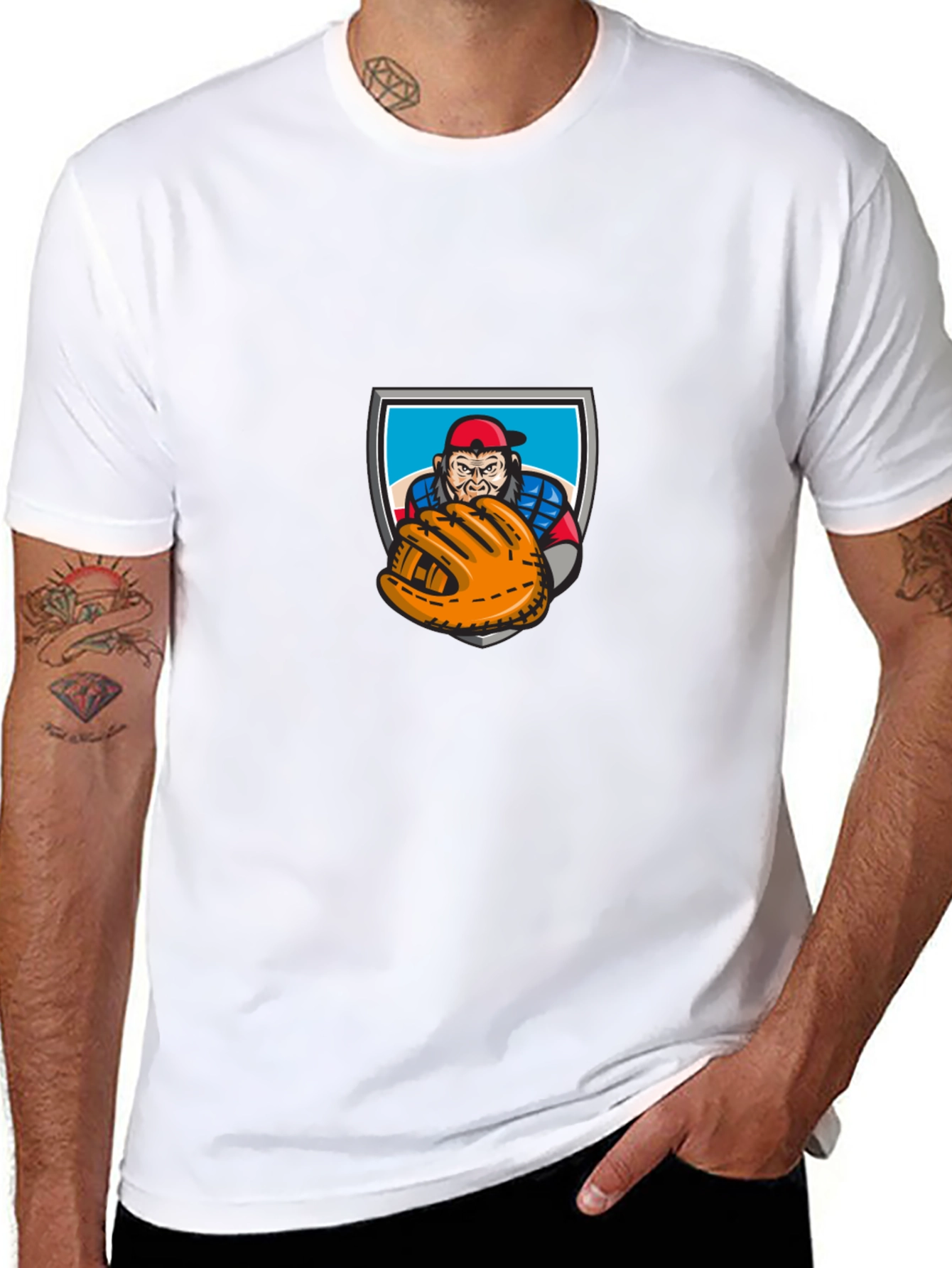 Baseball Gorilla Graphic Tee